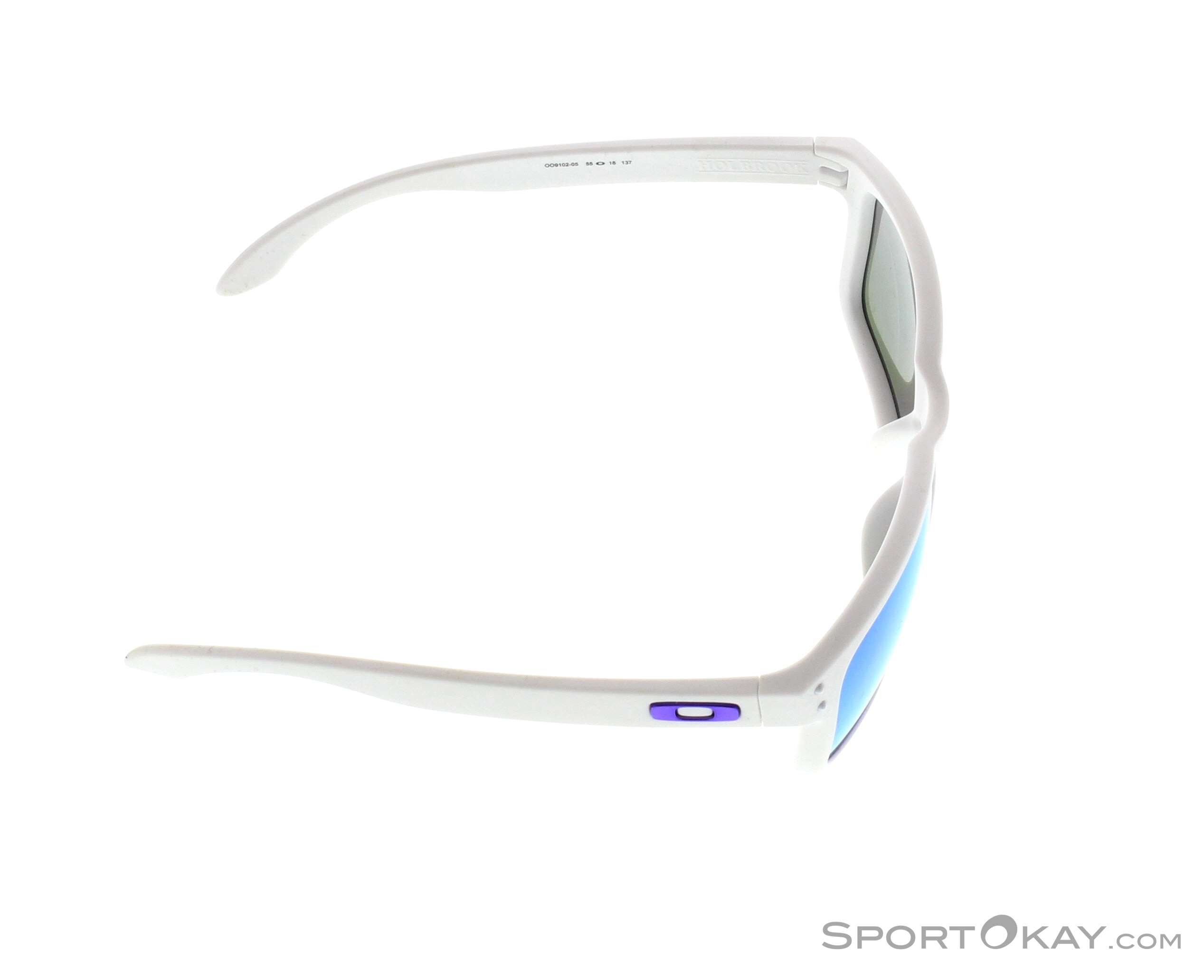 Onbeleefd gereedschap Verliefd Oakley Holbrook Matt White/Violet Iridium Sonnenbrille - Fashion Sunglasses  - Sunglasses - Fashion - All
