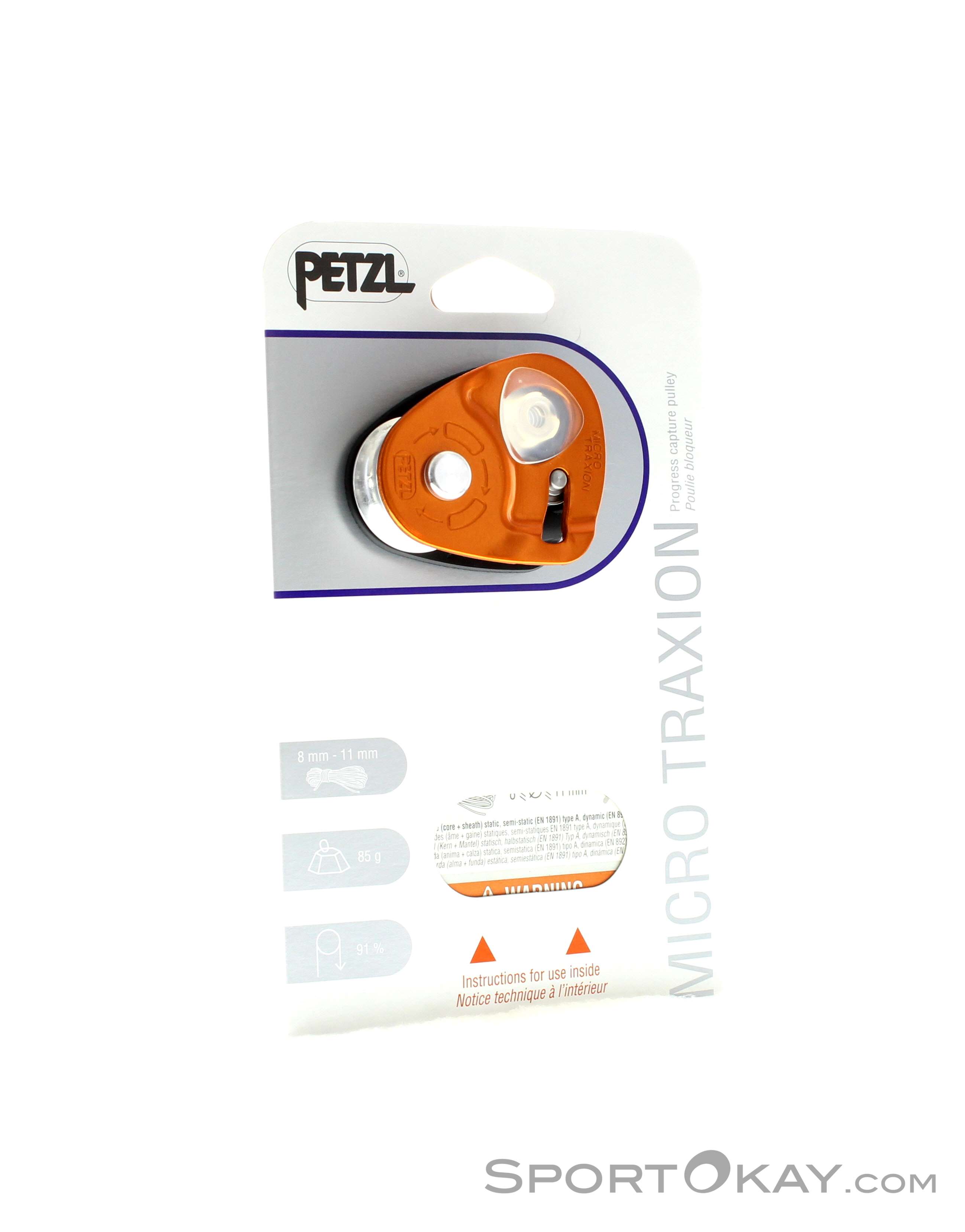 Petzl Micro Traxion Rücklaufsperre, Petzl, Orange, , Unisex, 0074-10019, 5637147738, 3342540091986, N1-01.jpg