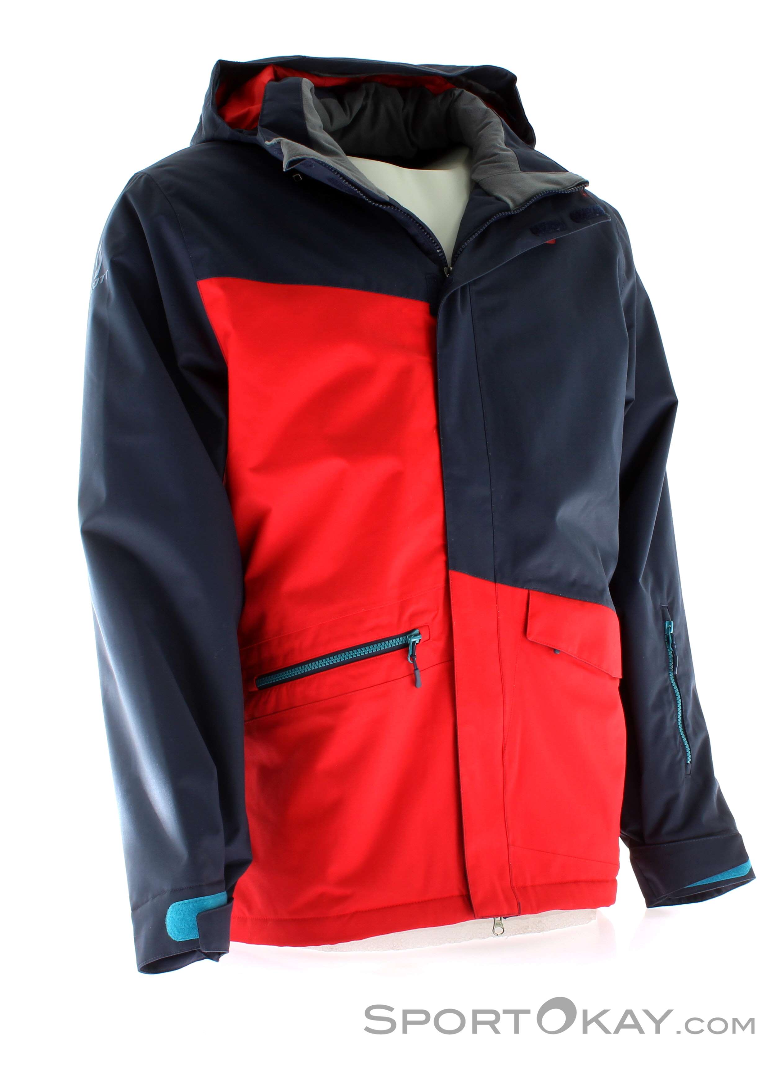 Men's padded hipecore+ maroon ski jacket best sale