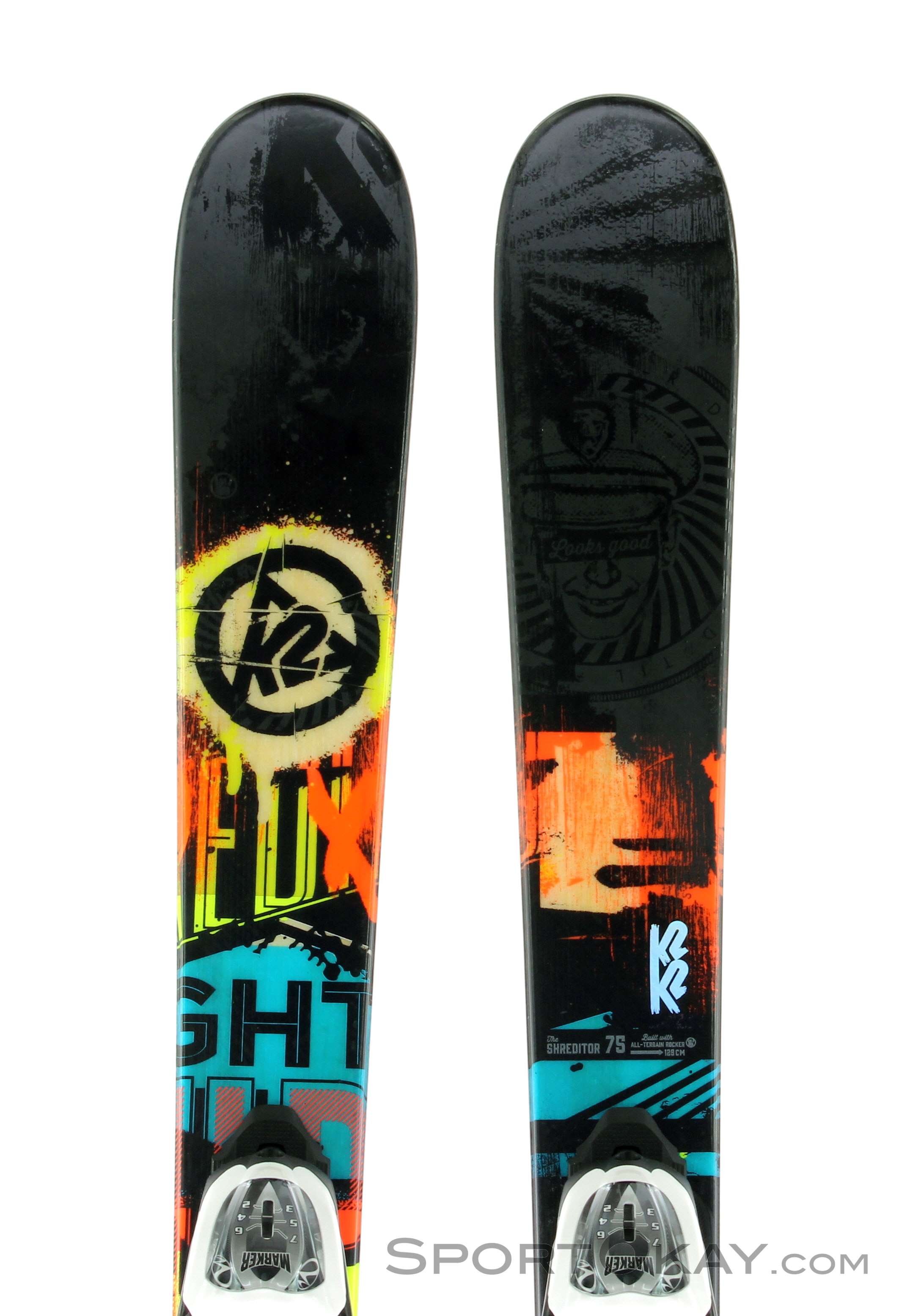K2 Shreditor 75 Jr. + Fastrack 2 7.0 Skiset 2015 - Alpine Skis