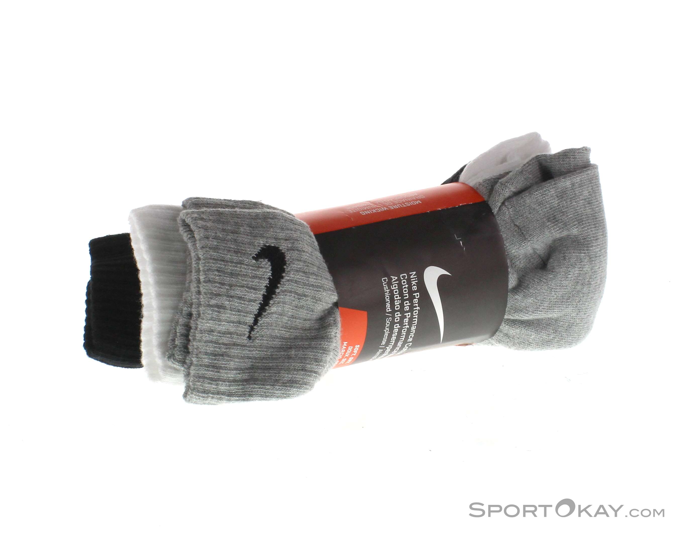 nike performance cotton cushioned quarter socks