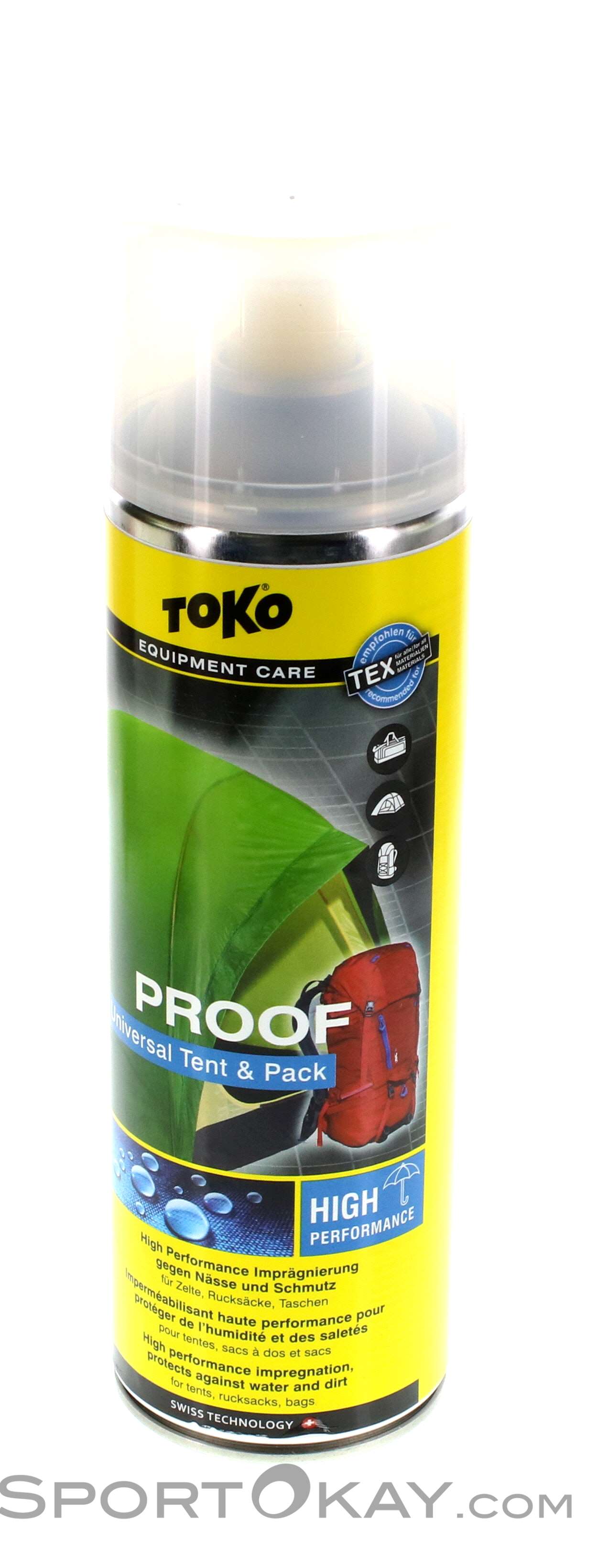 Toko Proof Tent & Pack Proof 500ml - Spray Imprägnierung    - Ausrüstung fürs Klettern Bergsteigen & Outdoor