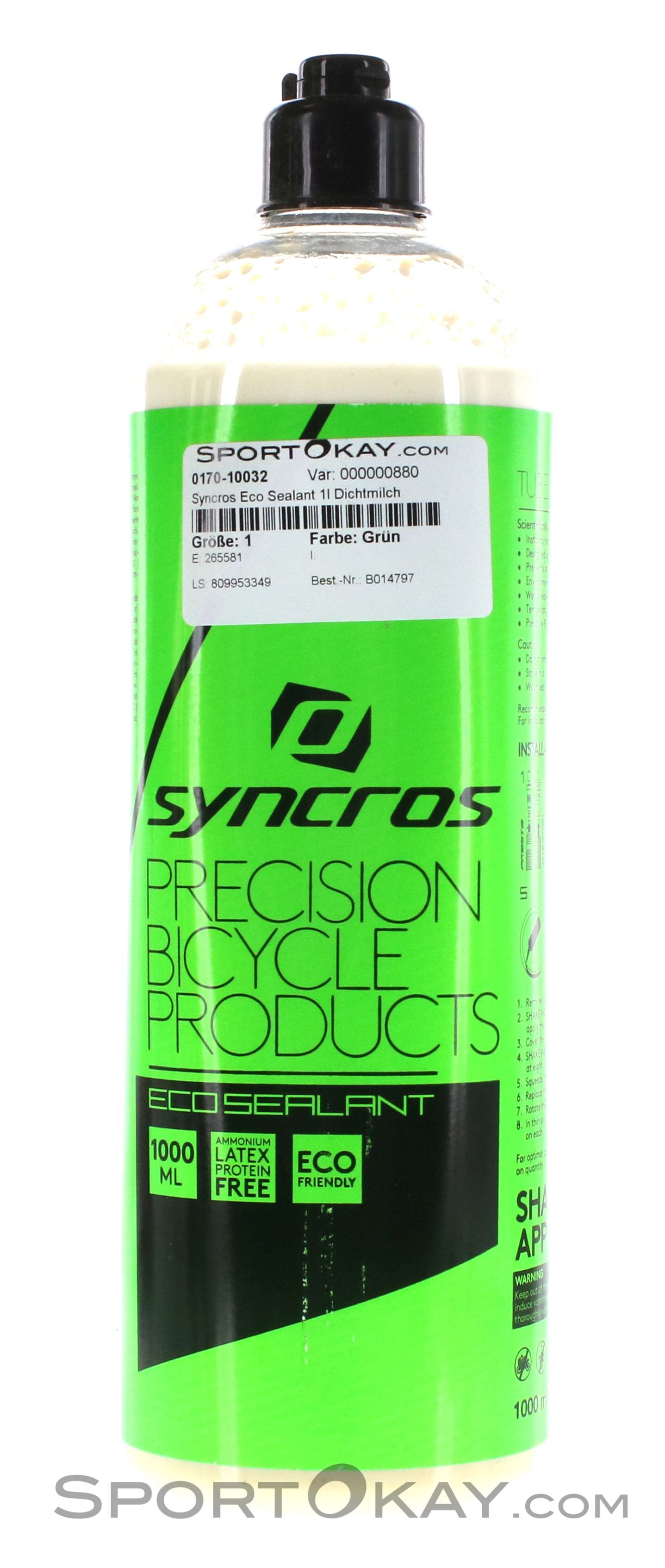 Syncros Eco Sealant 1l Dichtmilch, Syncros, Grün, , Unisex, 0170-10032, 5637608870, 7613368105817, N1-01.jpg