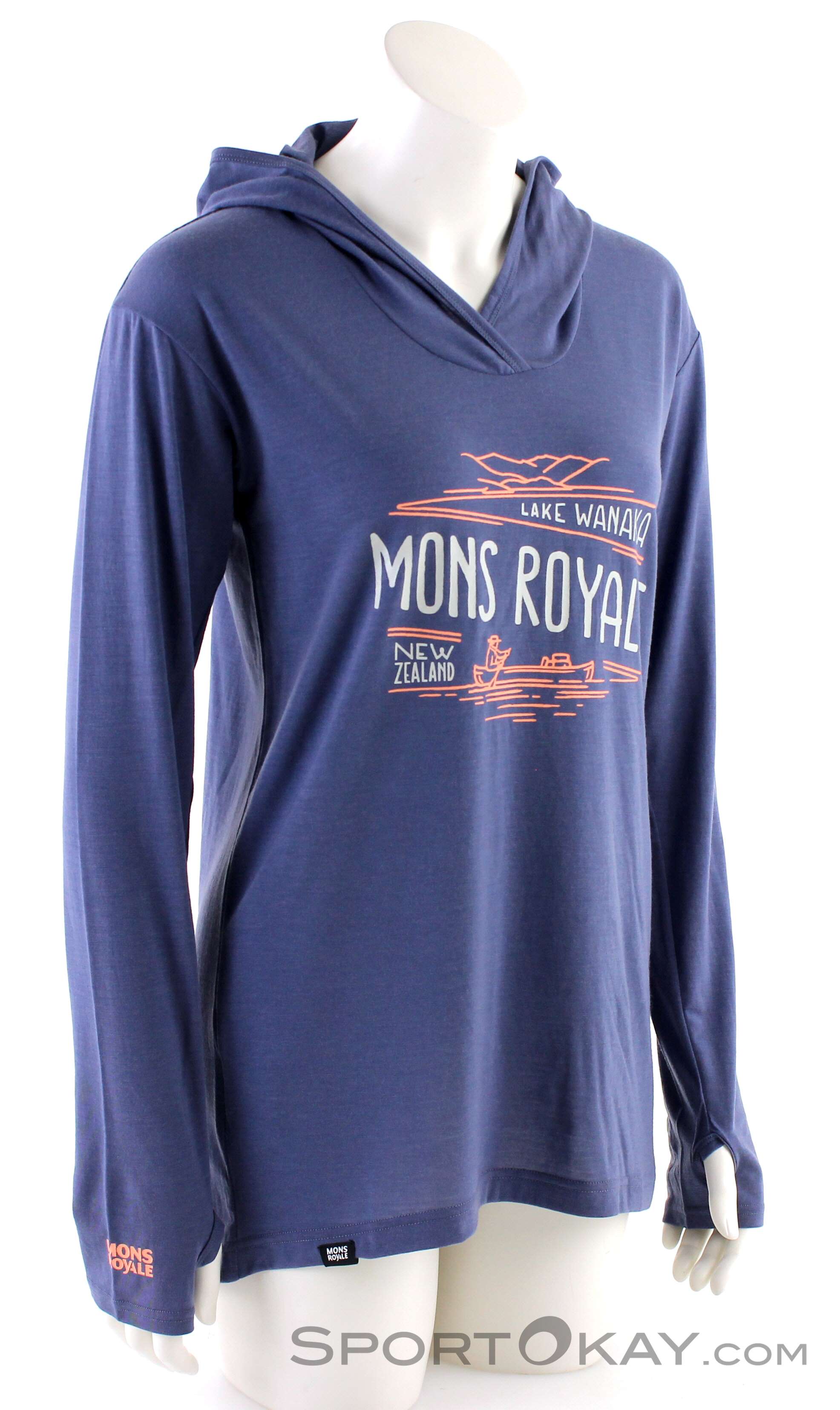 Mons Royale Paige Longline Damen Sweater, Mons Royale, Grau, , Damen, 0309-10002, 5637628749, 9421031638818, N1-01.jpg