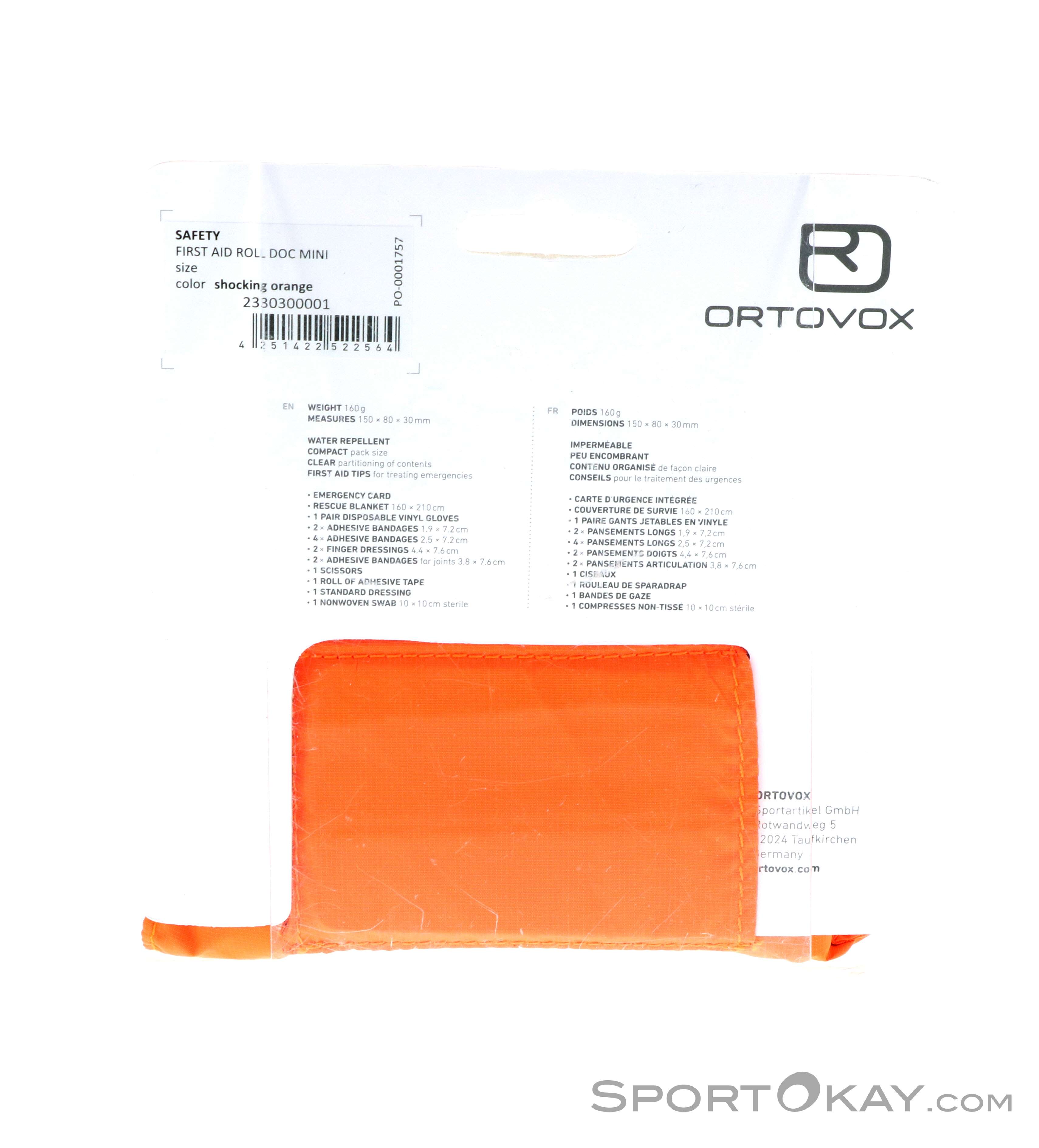 ORTOVOX Erste-Hilfe-Set First Aid Roll Doc orange