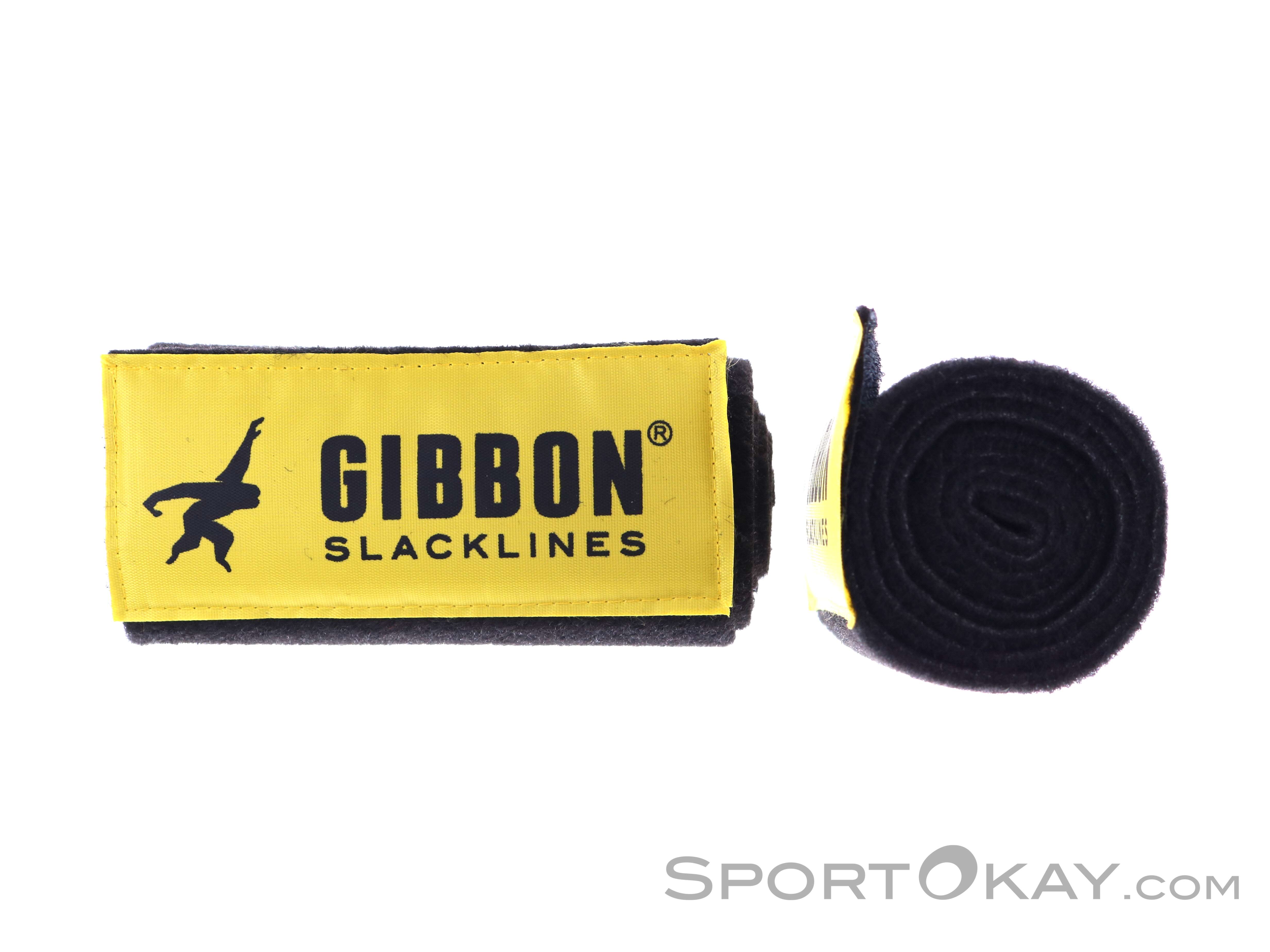 Gibbon Slacklines Travel Line with Treewear Slackline Set Brown M
