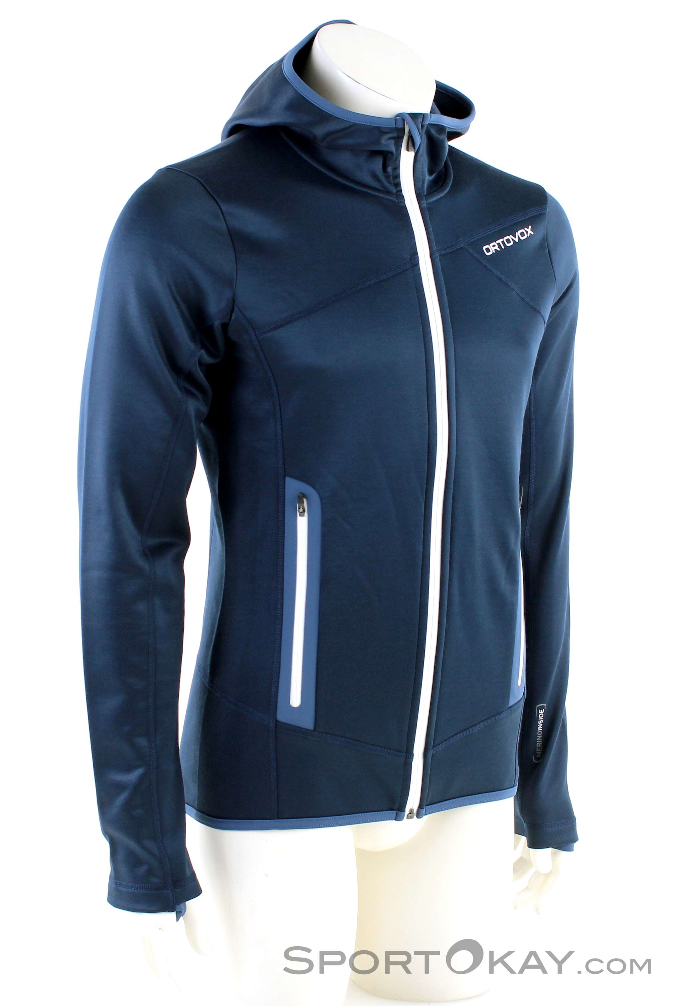 ortovox fleece light melange hoody m