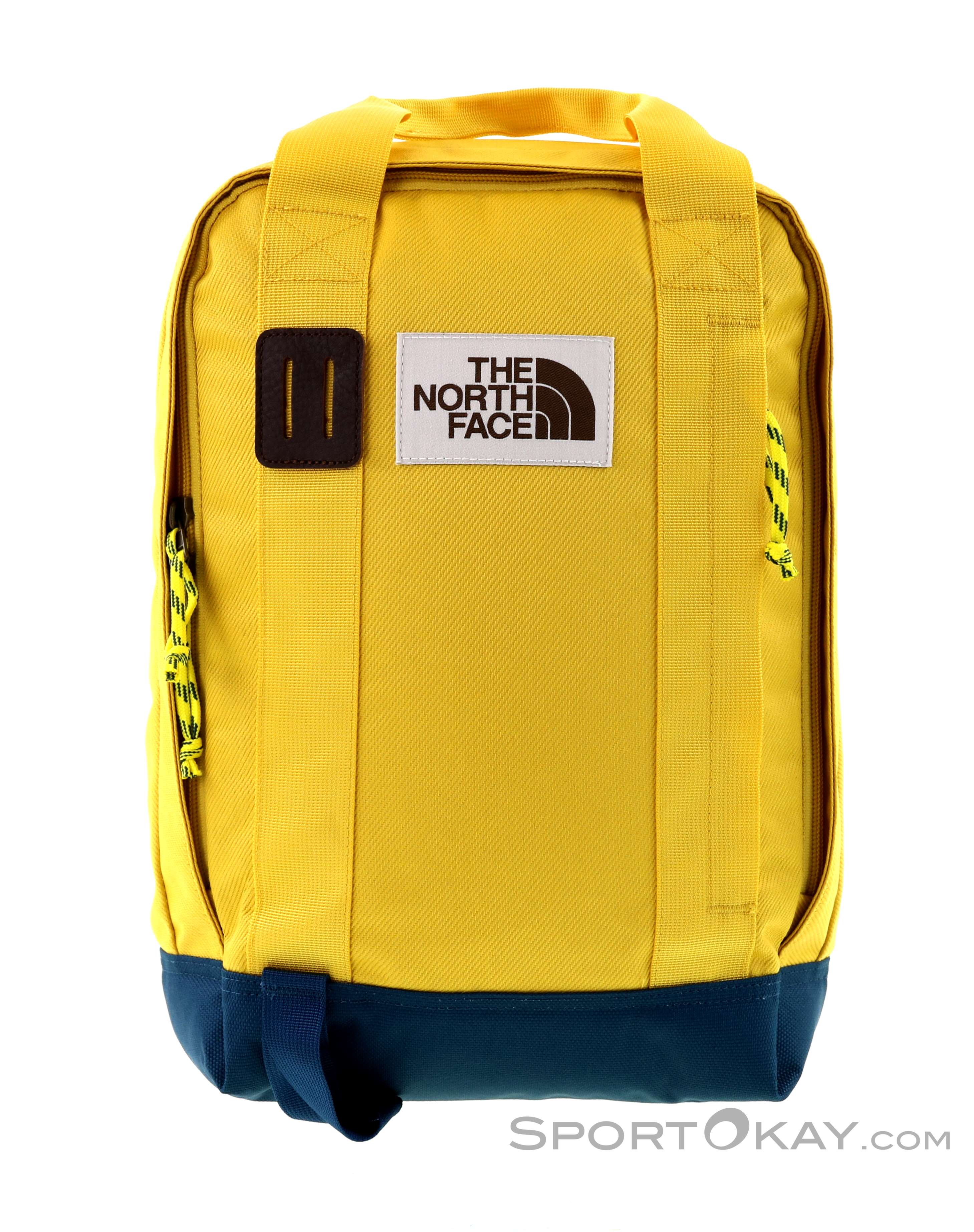 yellow backpack north face