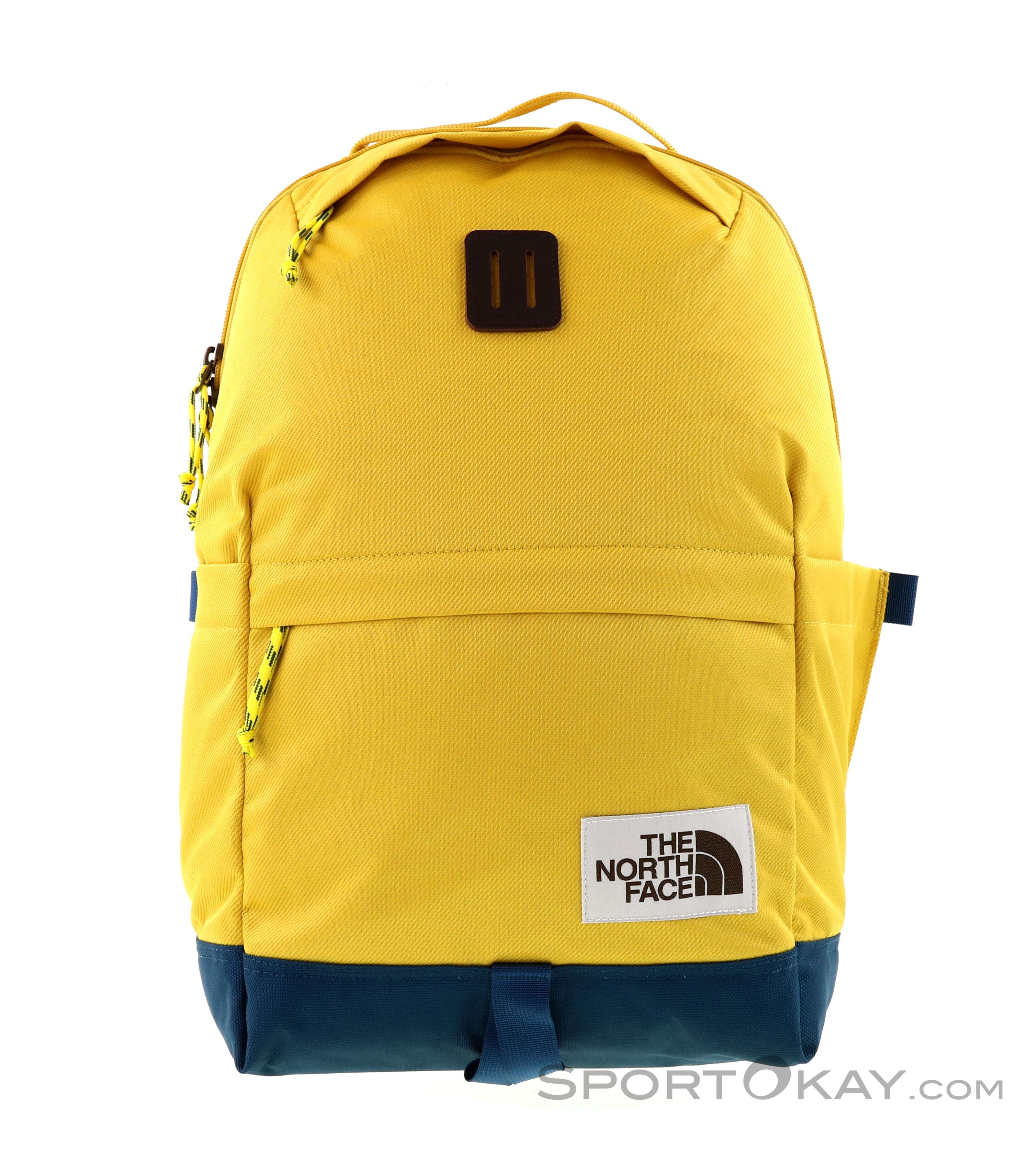 yellow north face bag