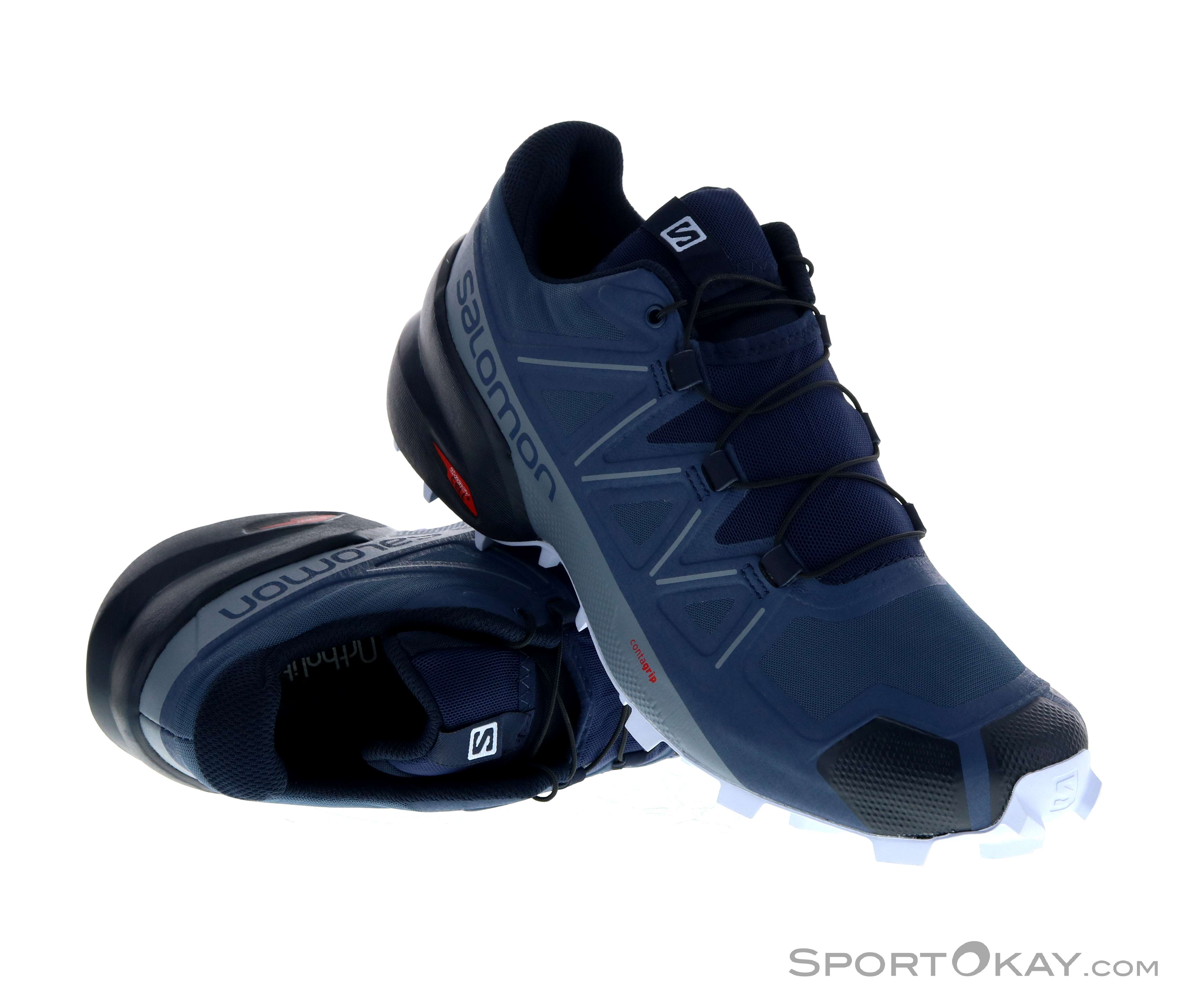 Salomon Speedcross 5 Wide Trail Running Shoes Blue