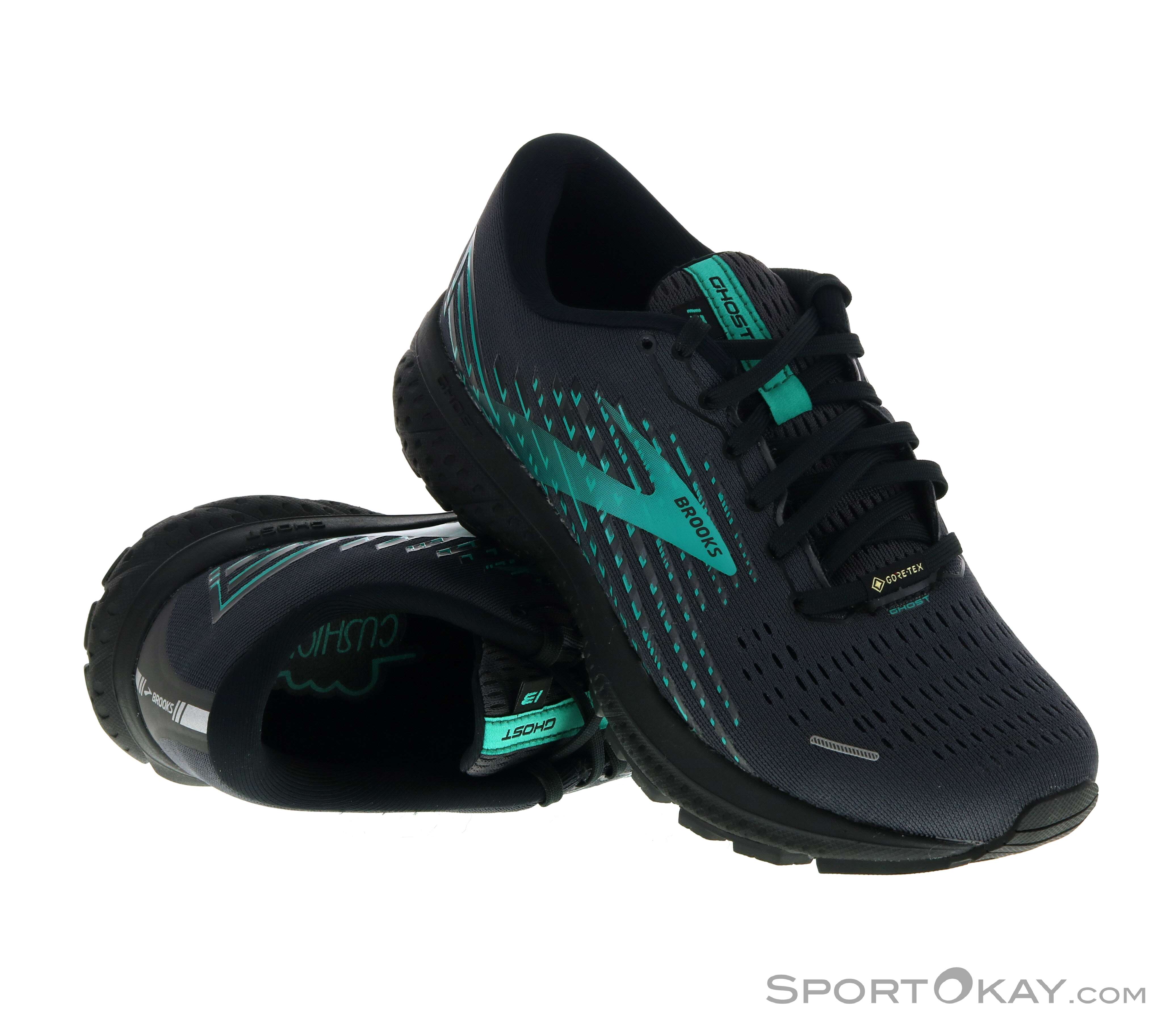 Ladies DNA Loft Absorption Running Shoes Brooks Ghost 13 GTX Grey Waterproof
