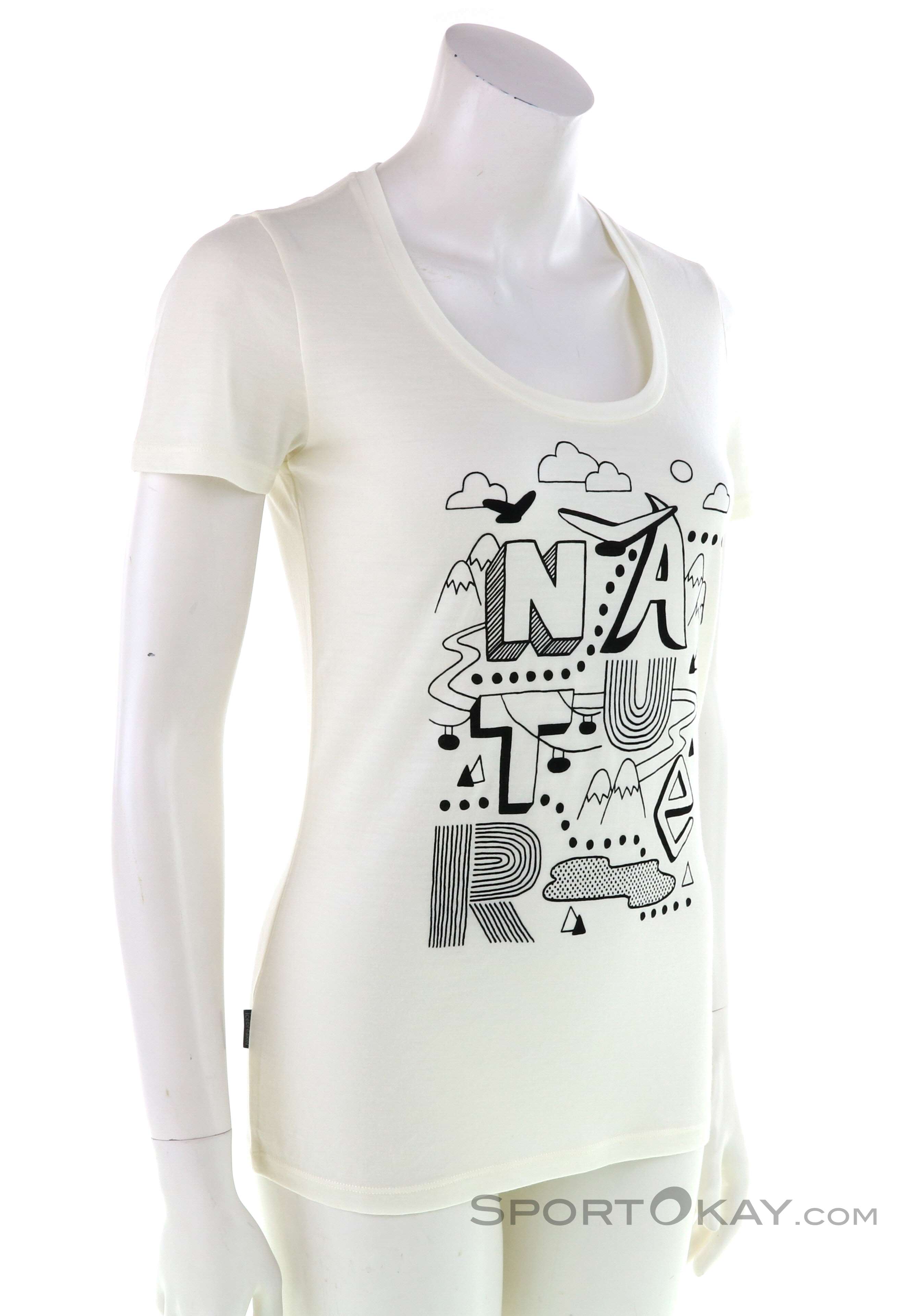 Icebreaker Tech Lite SS Scoop Graphic Collection Women Damen Merino-T-Shirt 