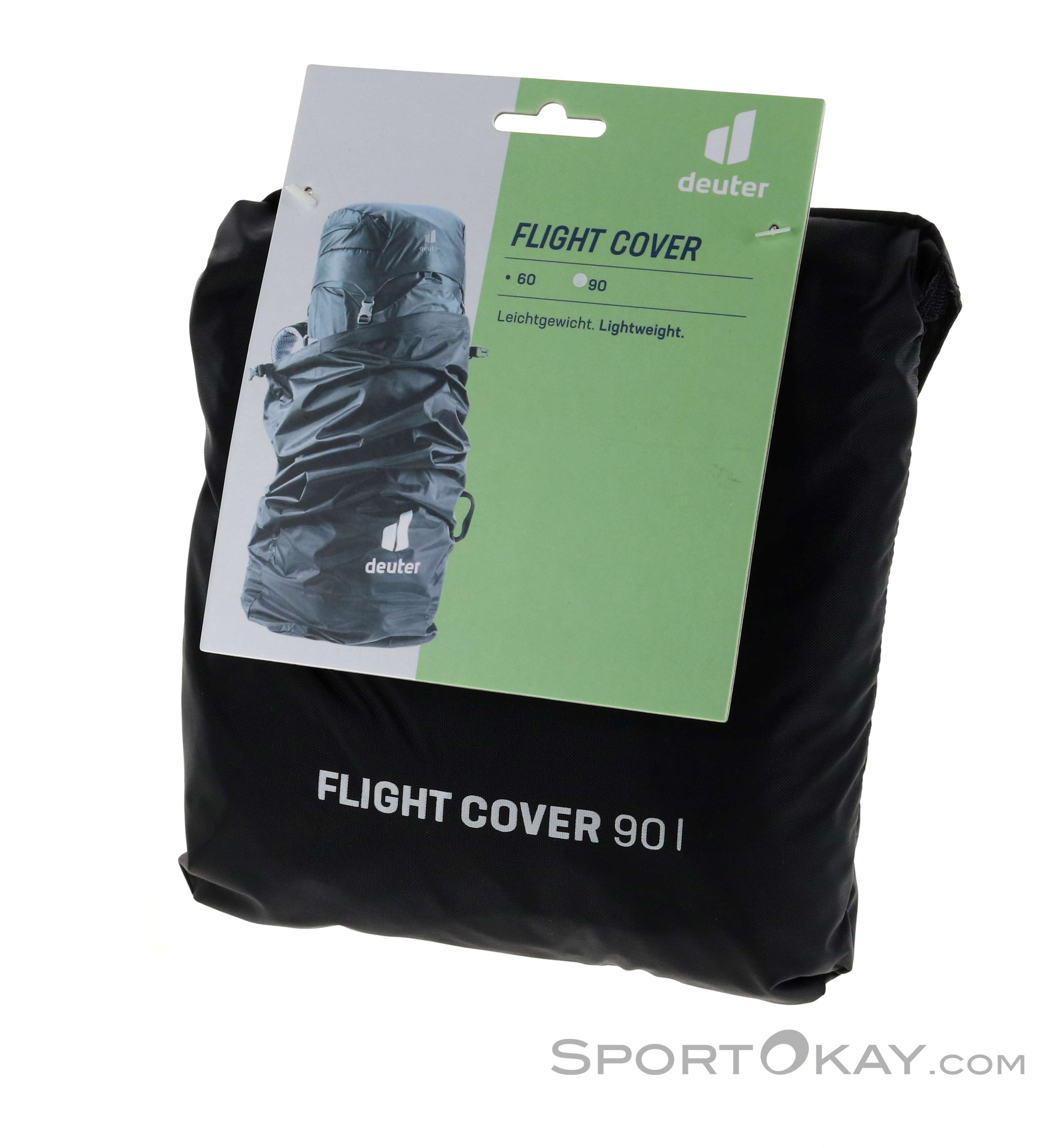 Black 118 cm Deuter Flight Pack Cover 90 L 