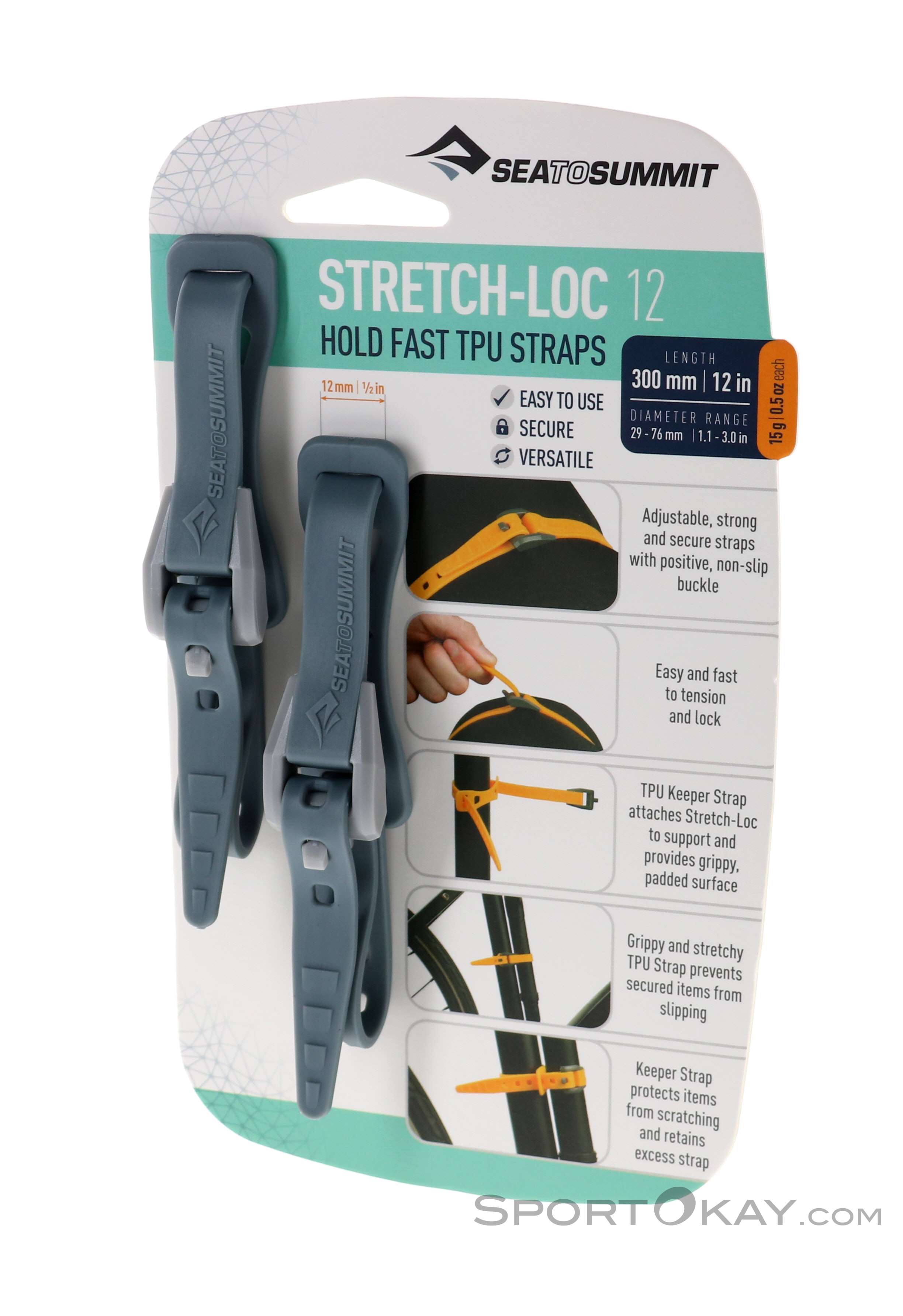 Stretch-Loc Grippy Tension Straps (2 Pack)