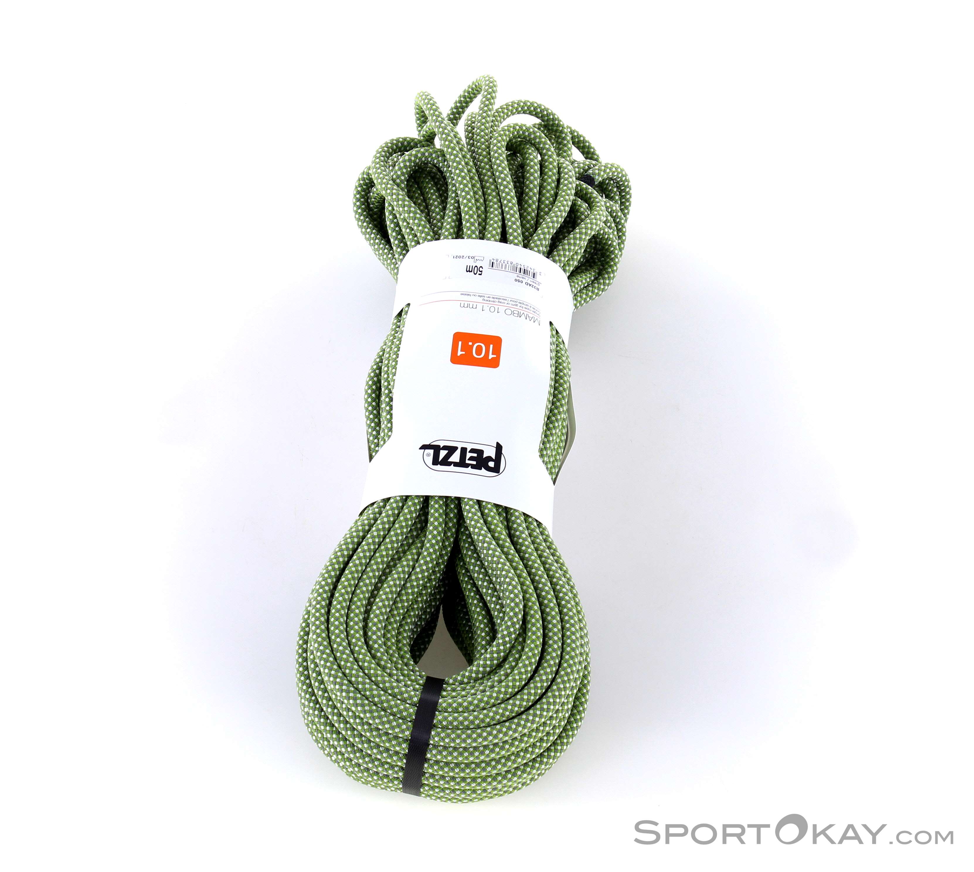 Petzl, Mambo, 10.1 Mm Diameter Single Rope For Gym Or Rock Climbing, Green,  50 M イベント、販促用