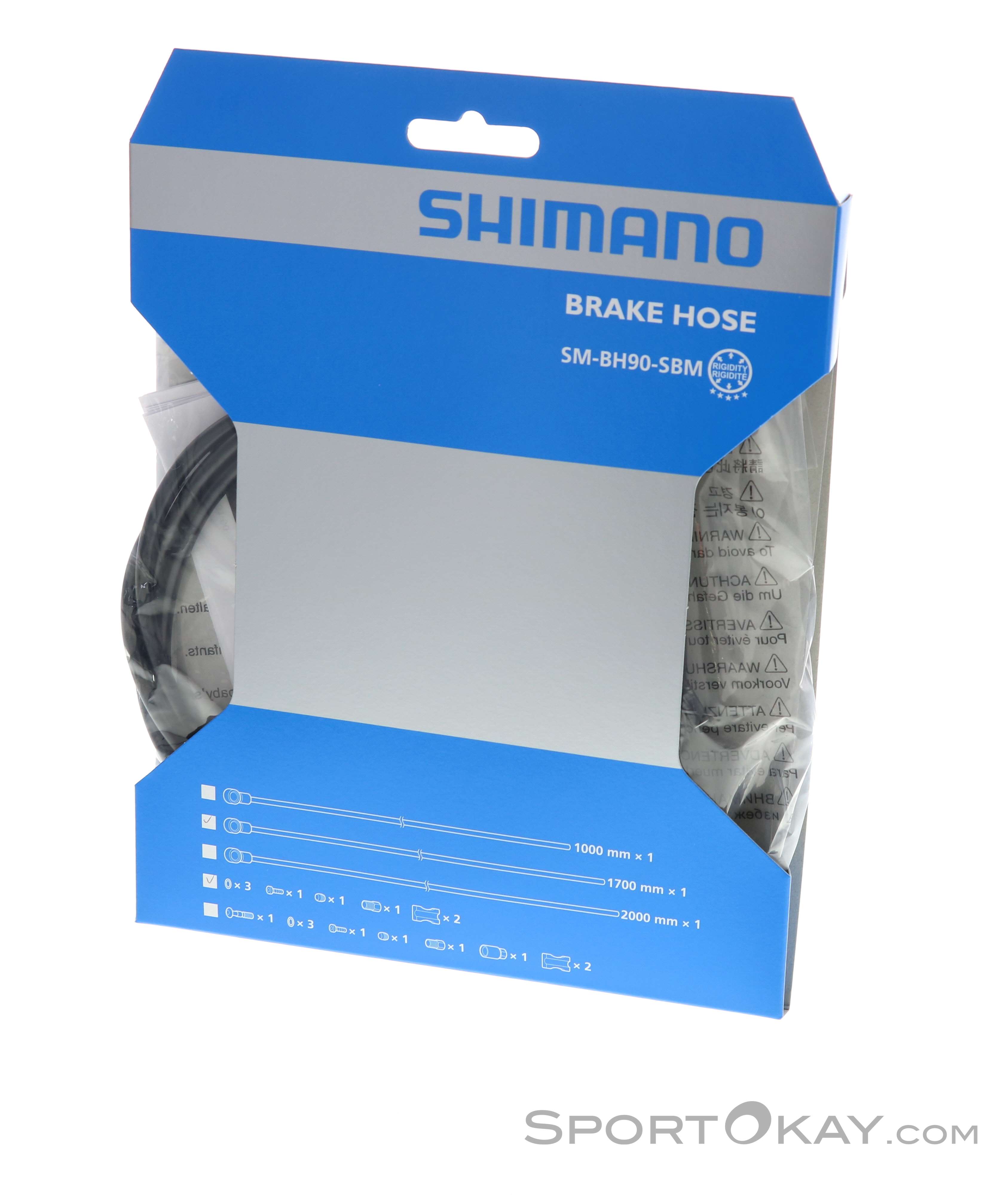 Shimano Bremsleitung SM-BH90-SBM 1700 mm schwarz mit TL-BH61 Box