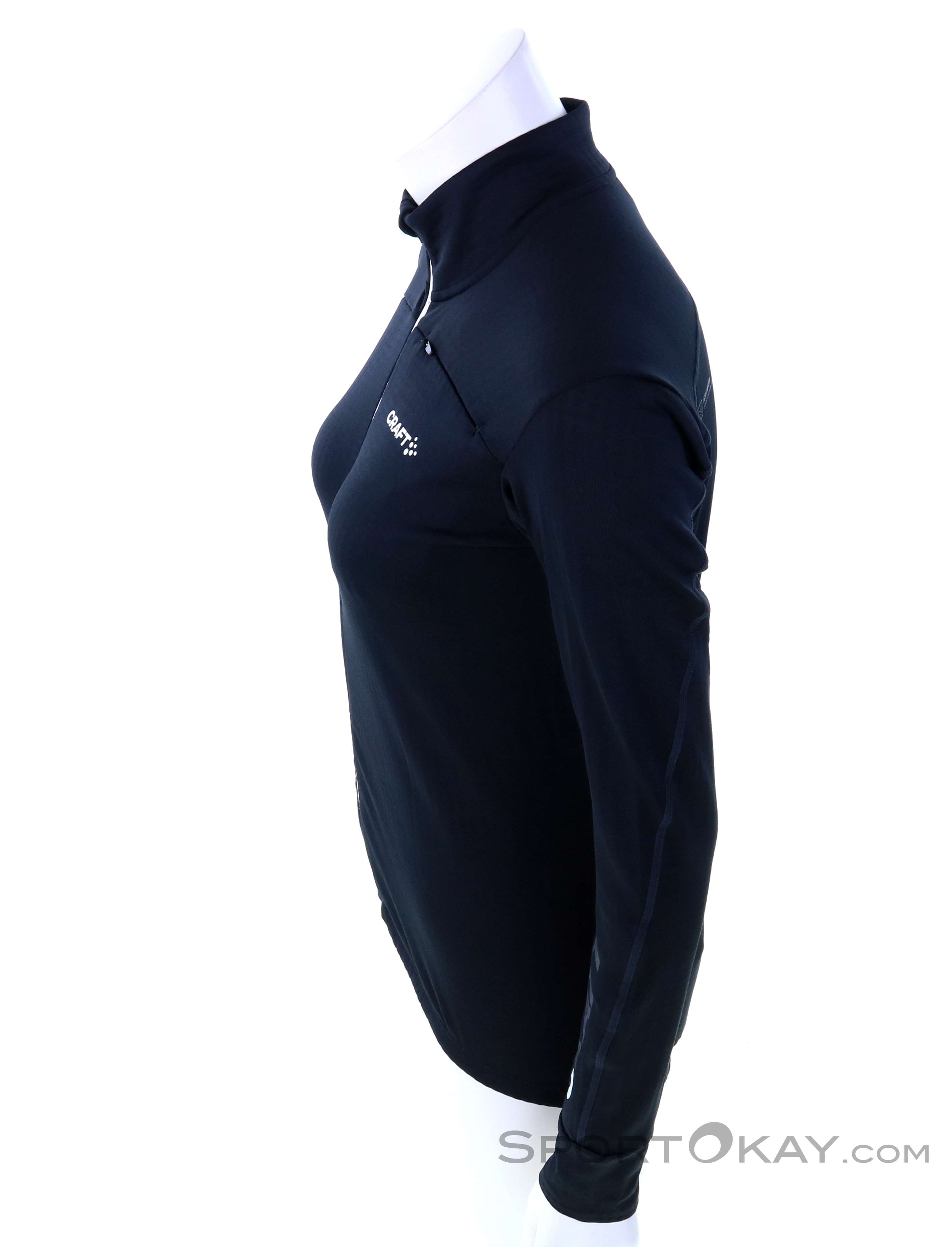 Maillot Cycliste Femme CRAFT, Noir, 1/4 Zip, Taille M, Très Bon état