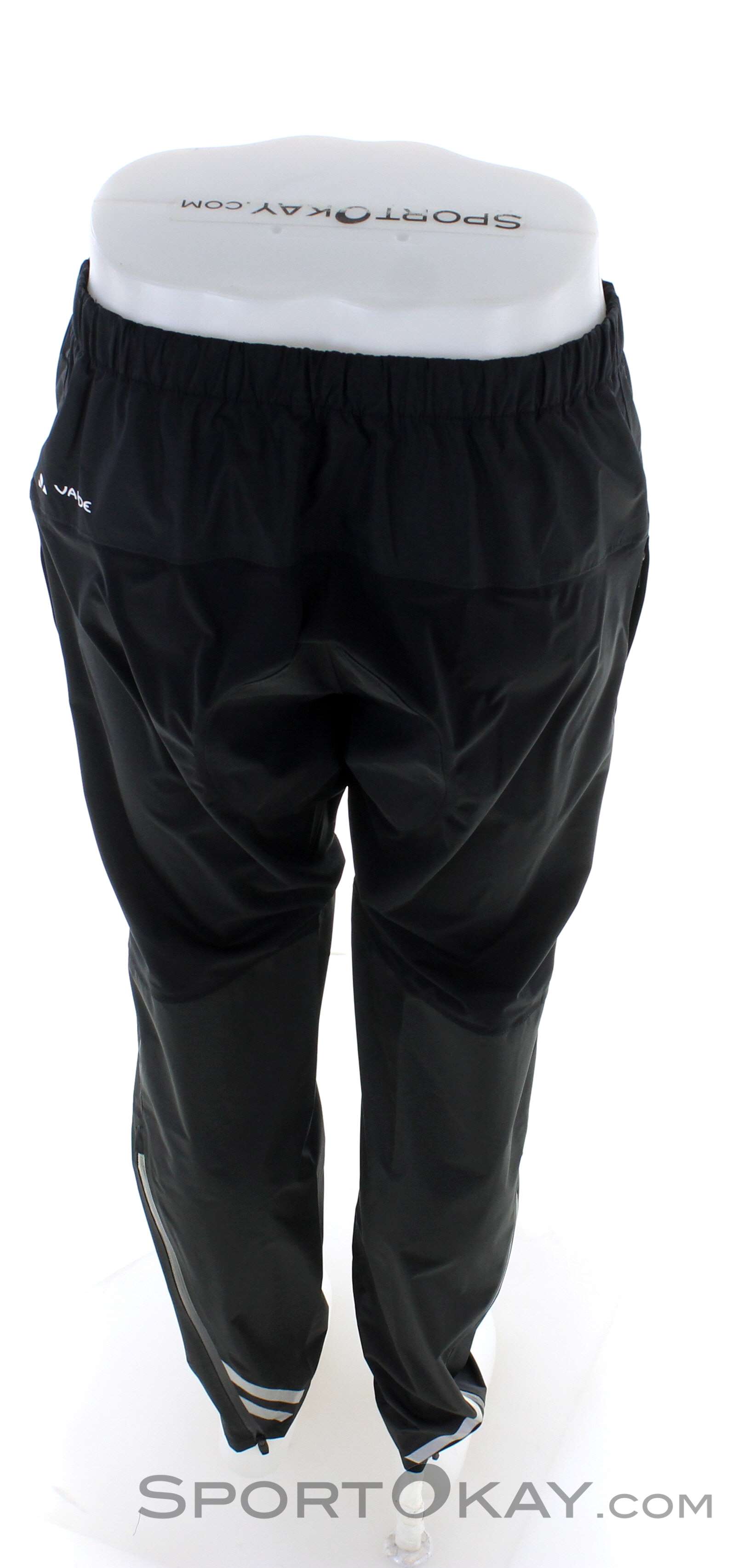 Vaude Pantalones Impermeables Mujer - Yaras Rain Zip III - negro