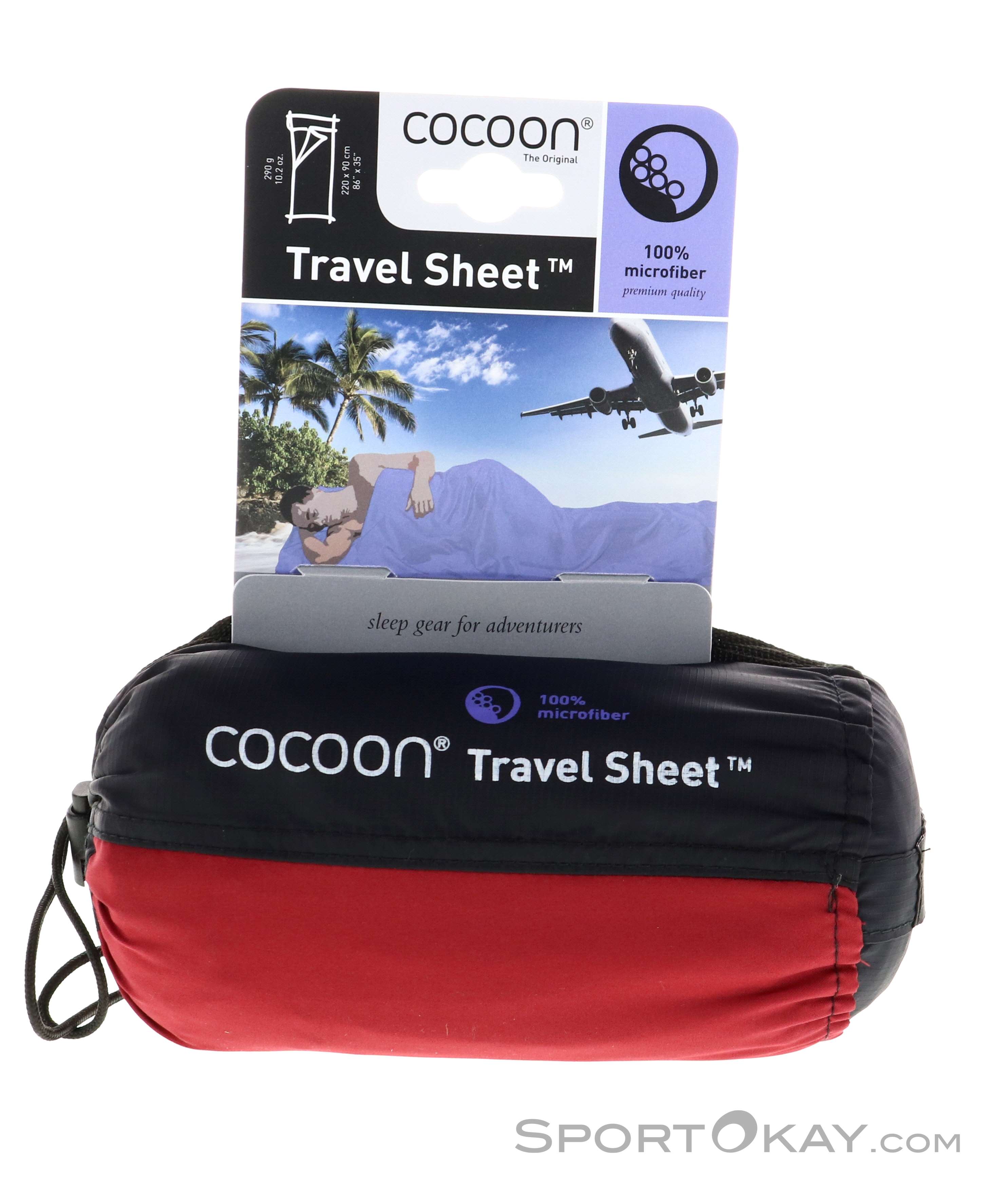 Cocoon Travel Sheet Mikrofaser Schlafsack
, Cocoon, Rot, , Herren,Damen,Unisex, 0233-10008, 5637969731, 799696106232, N1-01.jpg