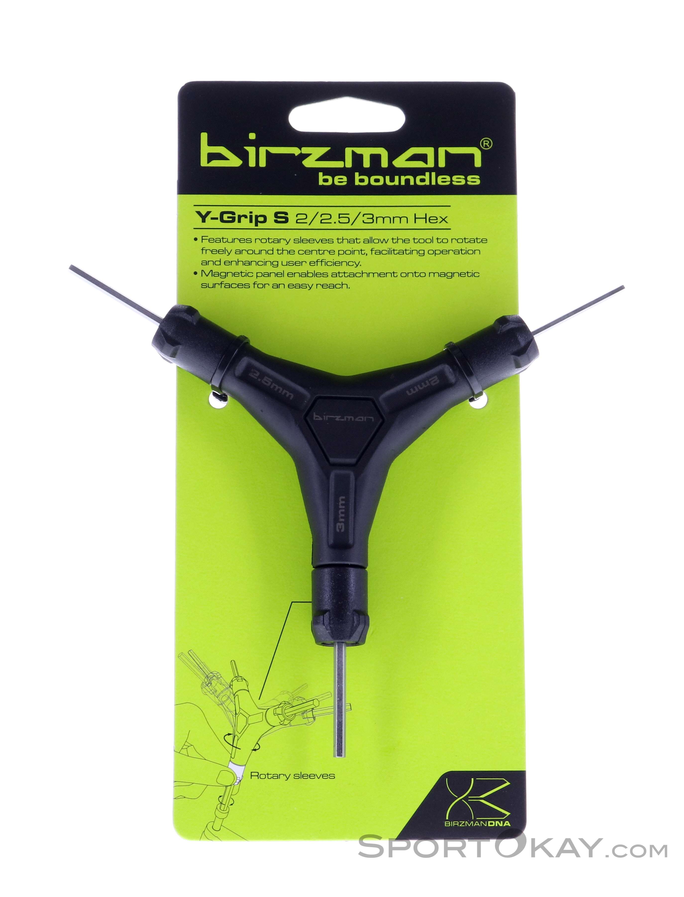 Birzman Y-Grip-S 2/2.5/3mm Clé Allen - Outil - Outils et entretien