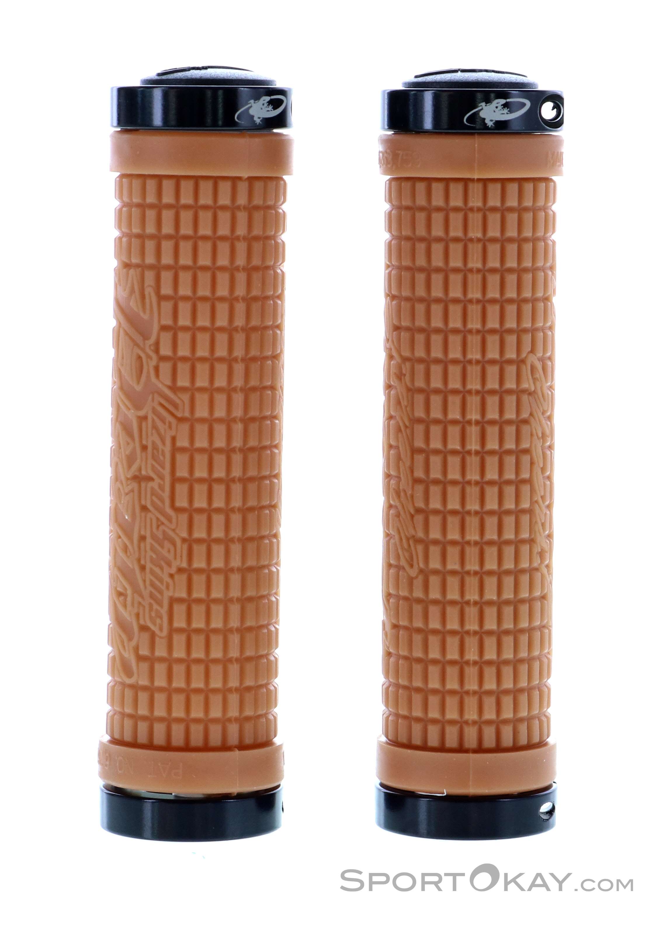 Lizard Skins Peaty Lock-On MTB Handlebar Grips – Gum Color, Standard Shape