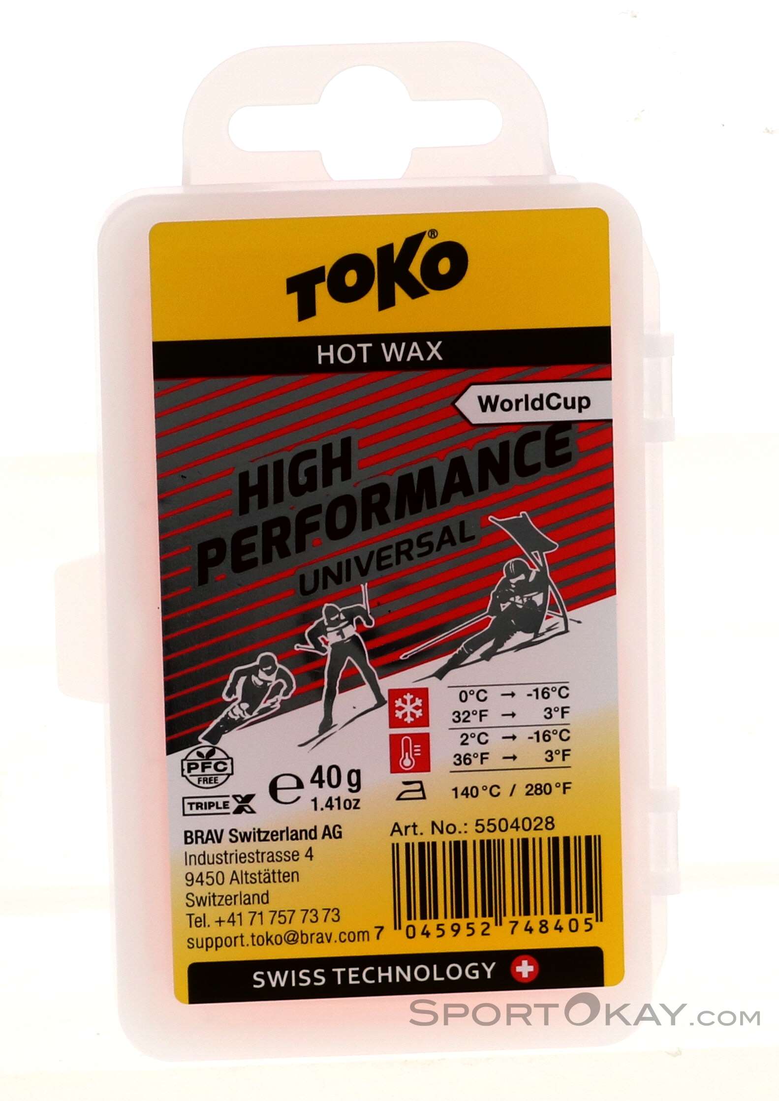 Toko World Cup High Performance Universal 40g Hot Wax - Wax - Ski
