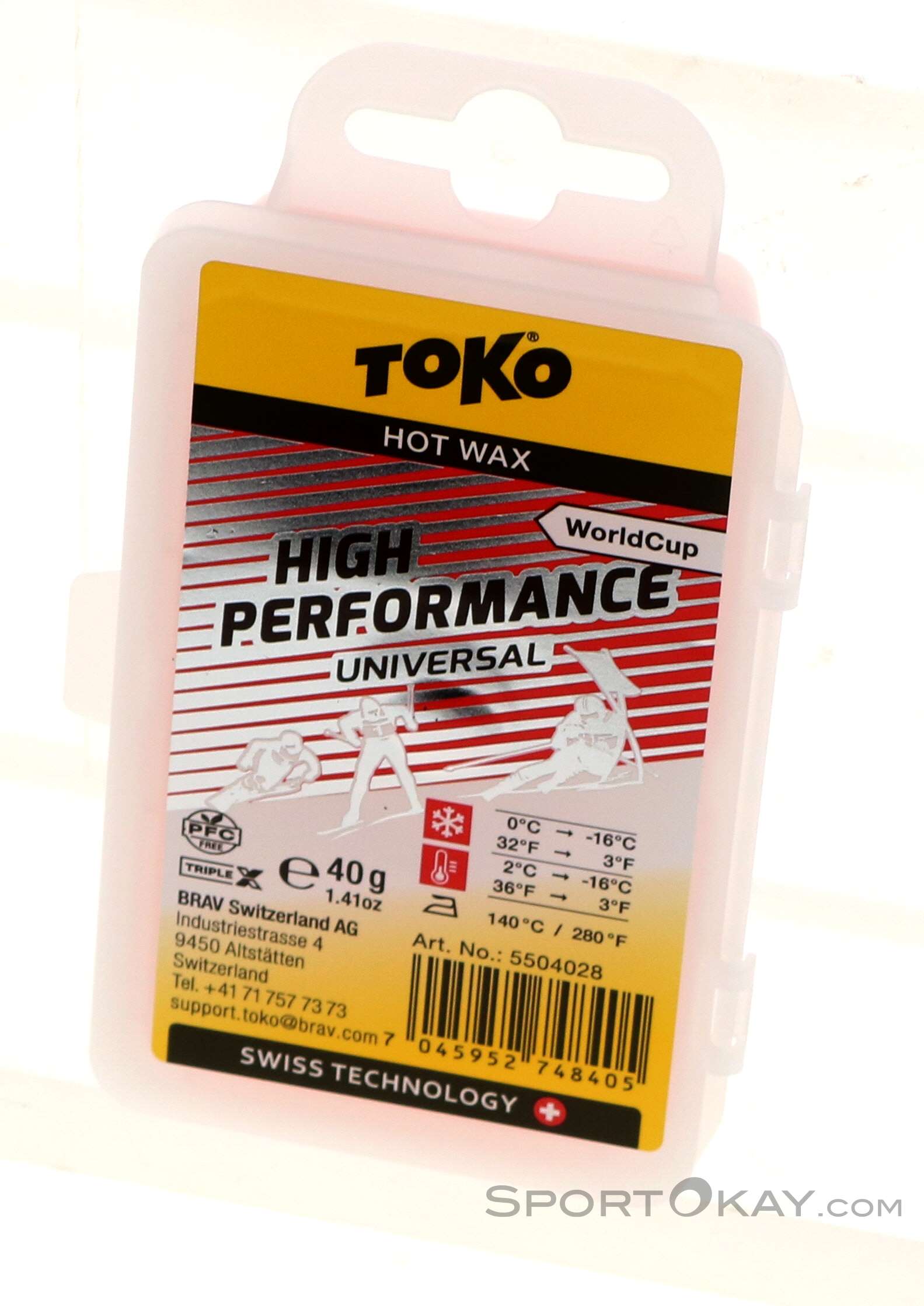 Toko World Cup High Performance Universal 40g Hot Wax - Wax - Ski