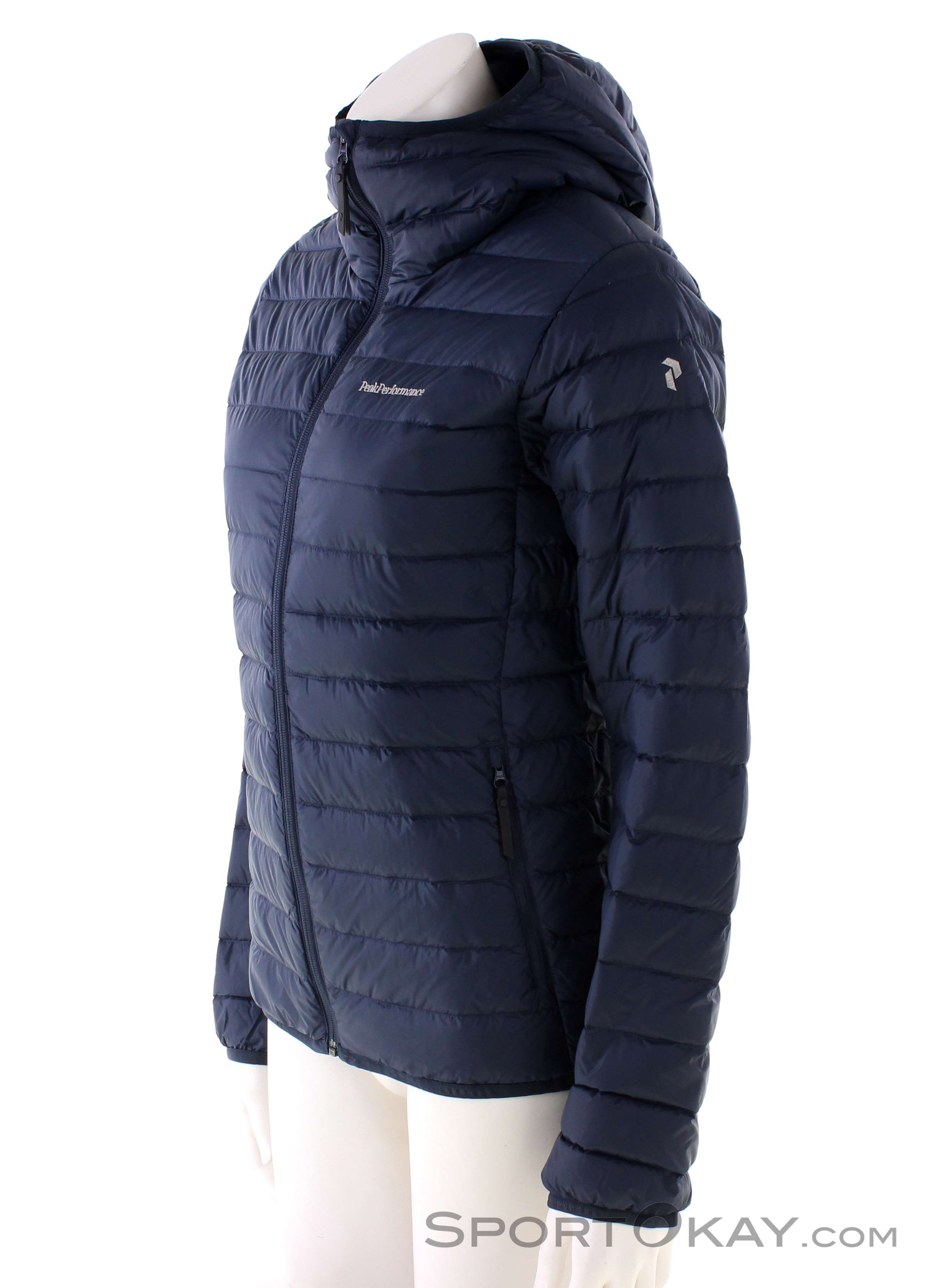 Peak Performance W Down Liner Hood Jacket Blue_shadow S