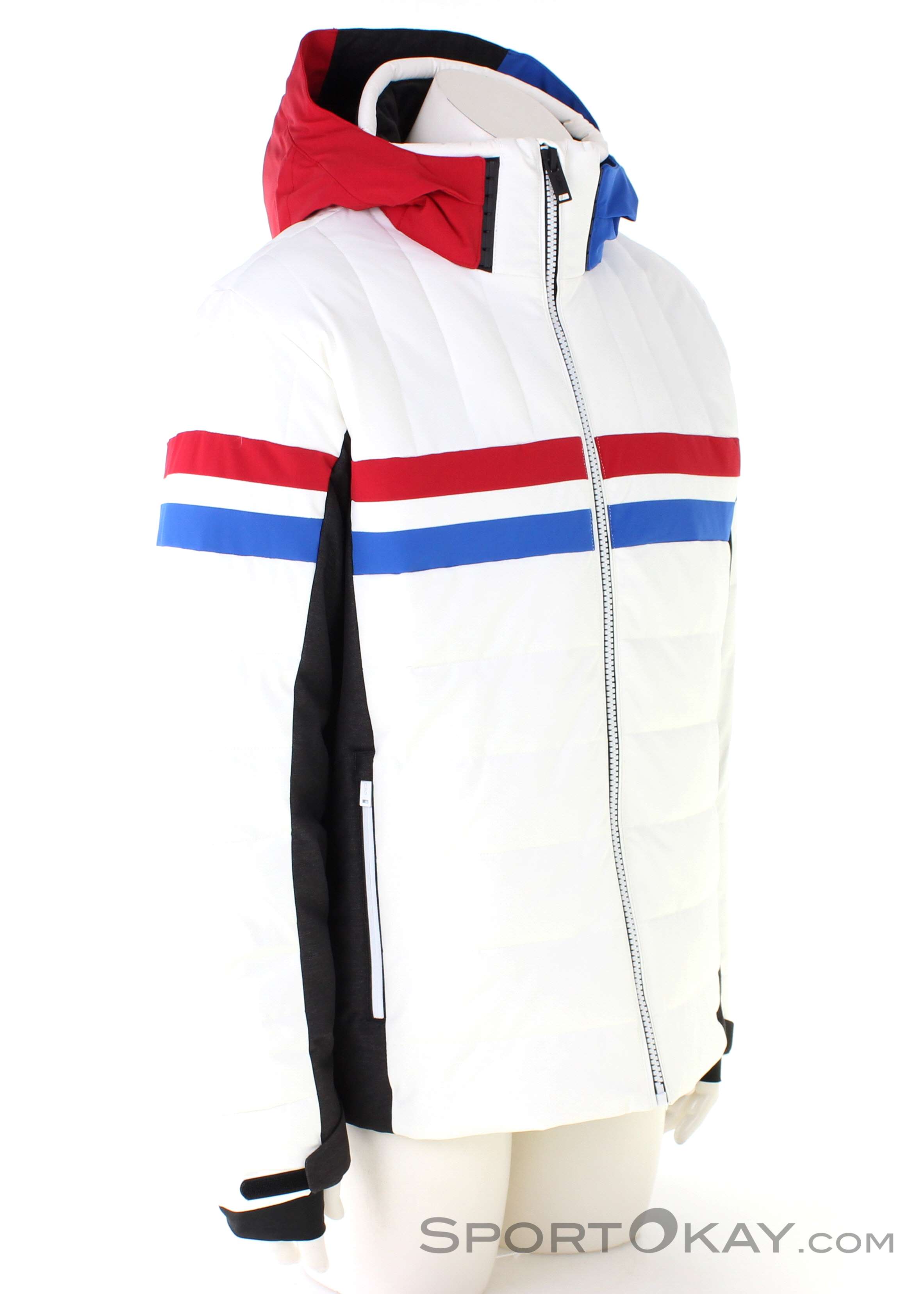 CMP Man Jacket Zip Hood Chaqueta de esquí para hombre blanco rojo antracita  8057153498