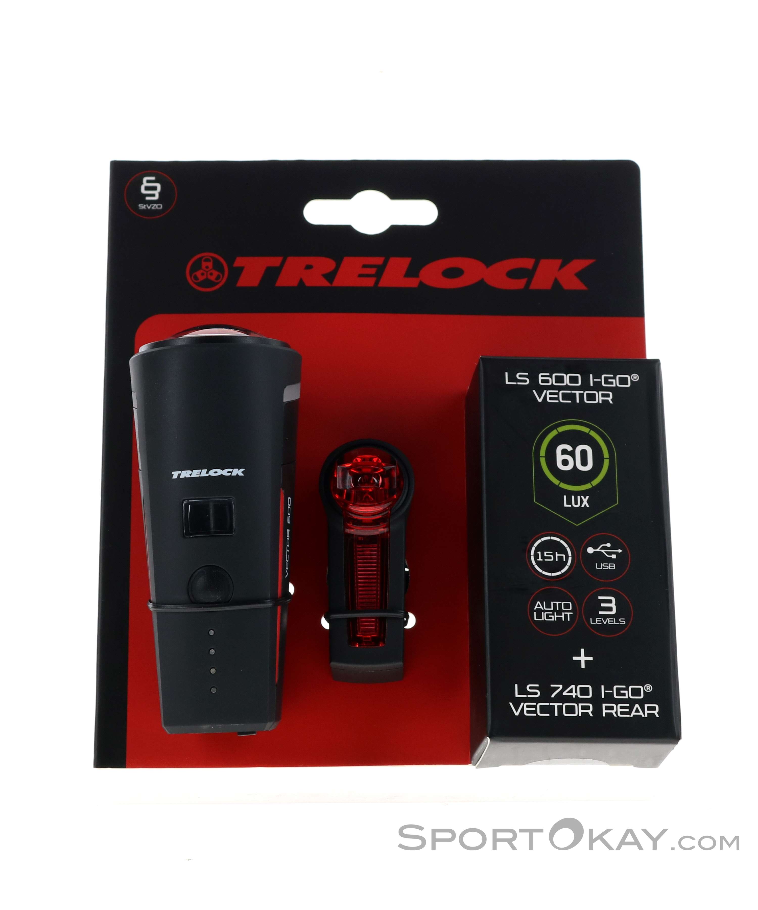 Trelock LS 600 I-GO Vector StVZO Fahrradlicht Set, Trelock, Schwarz, , Unisex, 0426-10002, 5638033349, 4016167070493, N1-01.jpg