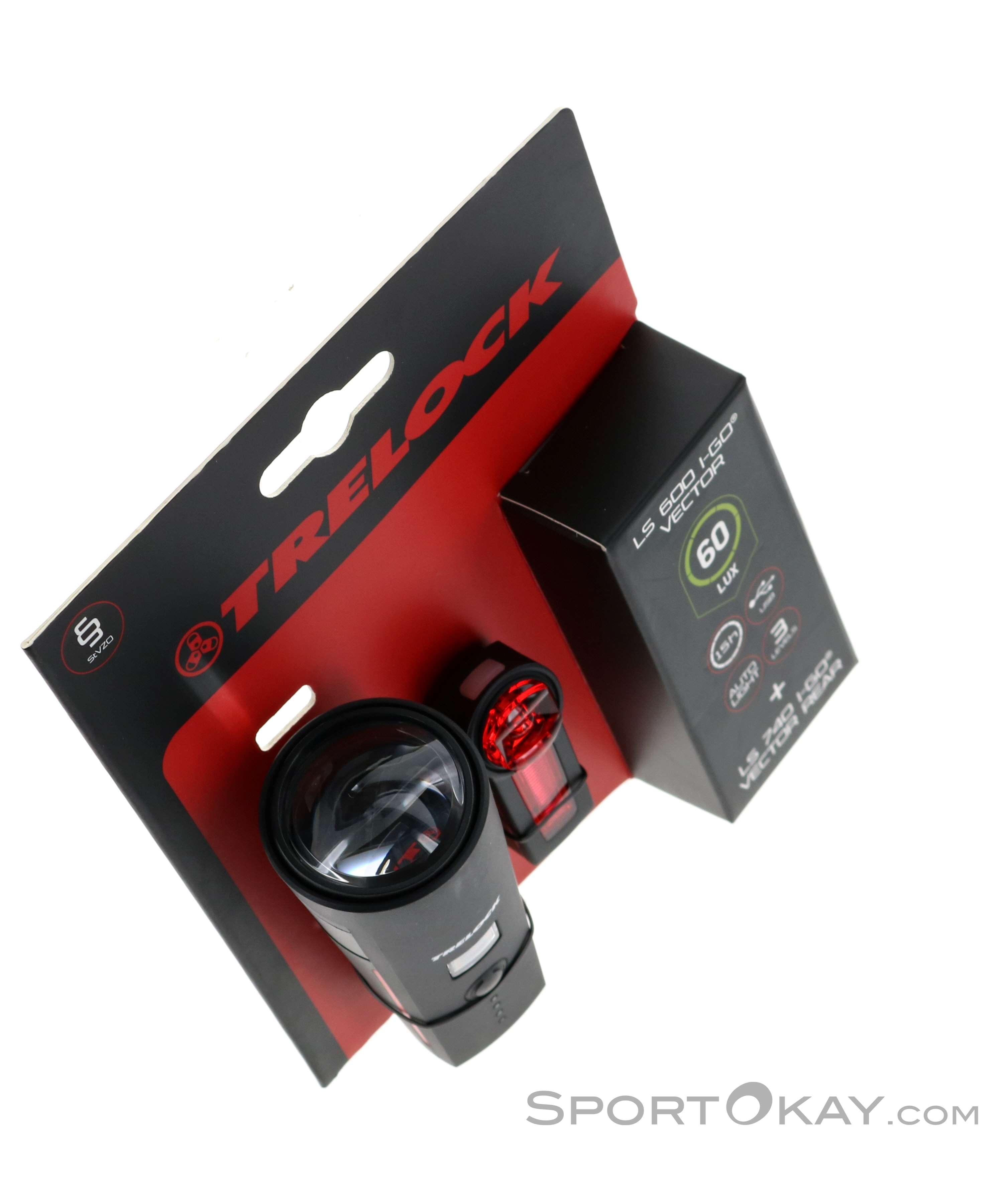 Trelock LS 600 I-GO Vector StVZO Fahrradlicht Set - Beleuchtung - Digital -  Bike - Alle
