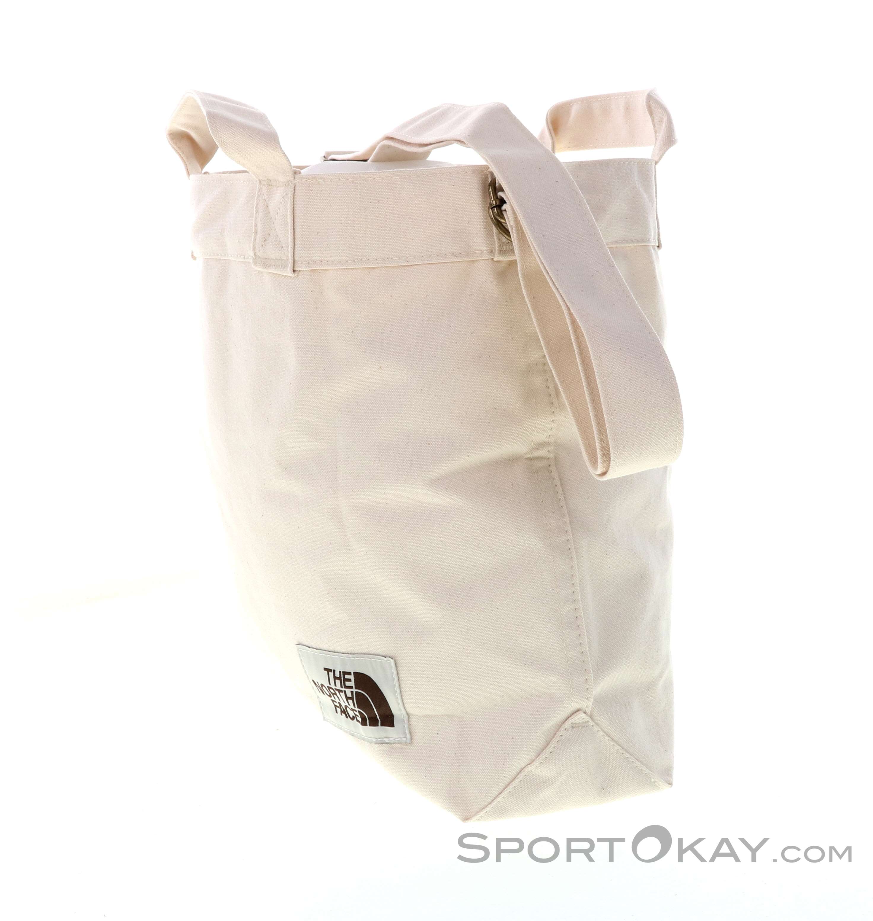 The North Face Adjustable 17L cotton tote in off white