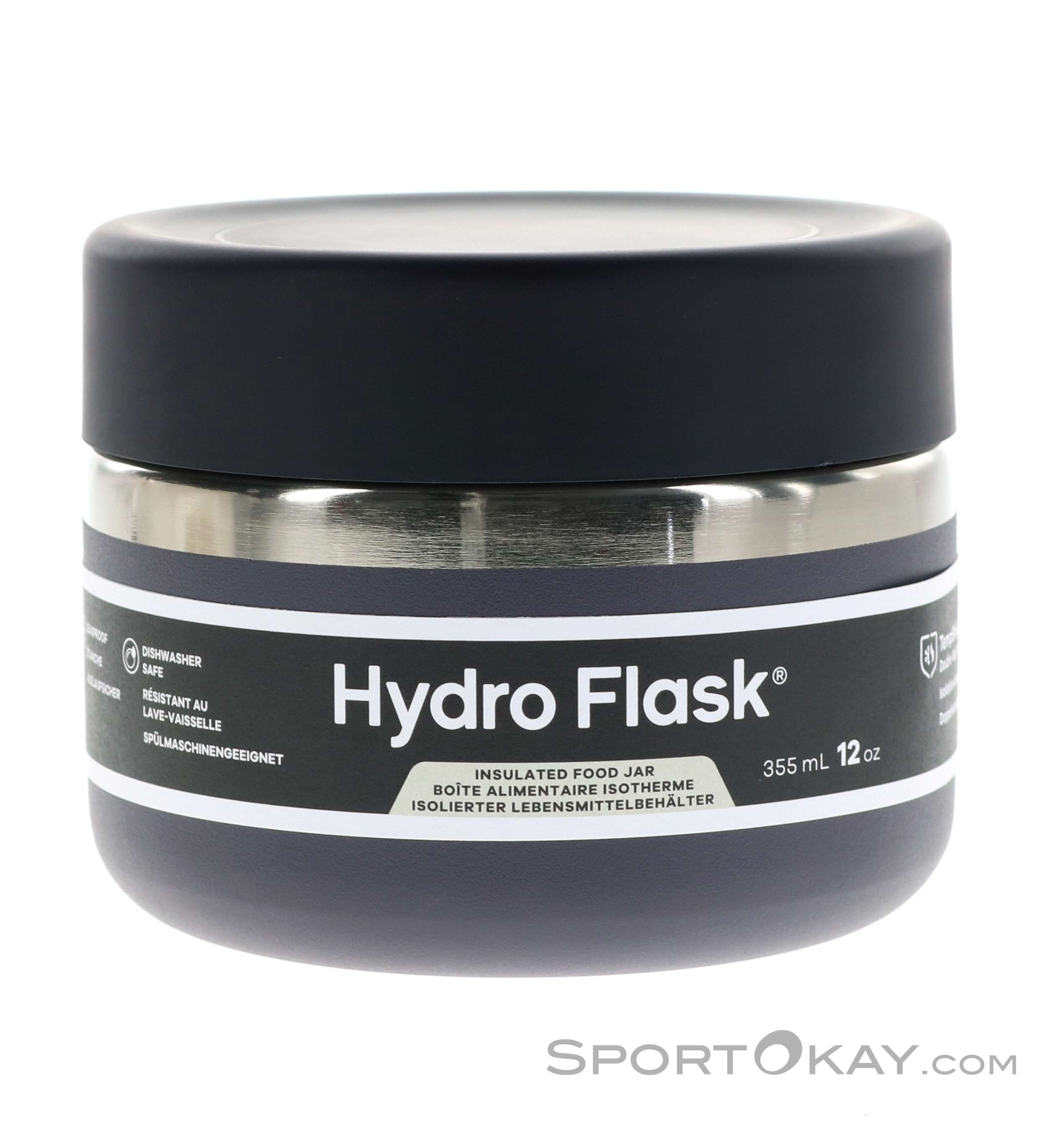 hydro flask 12 oz food flask - black