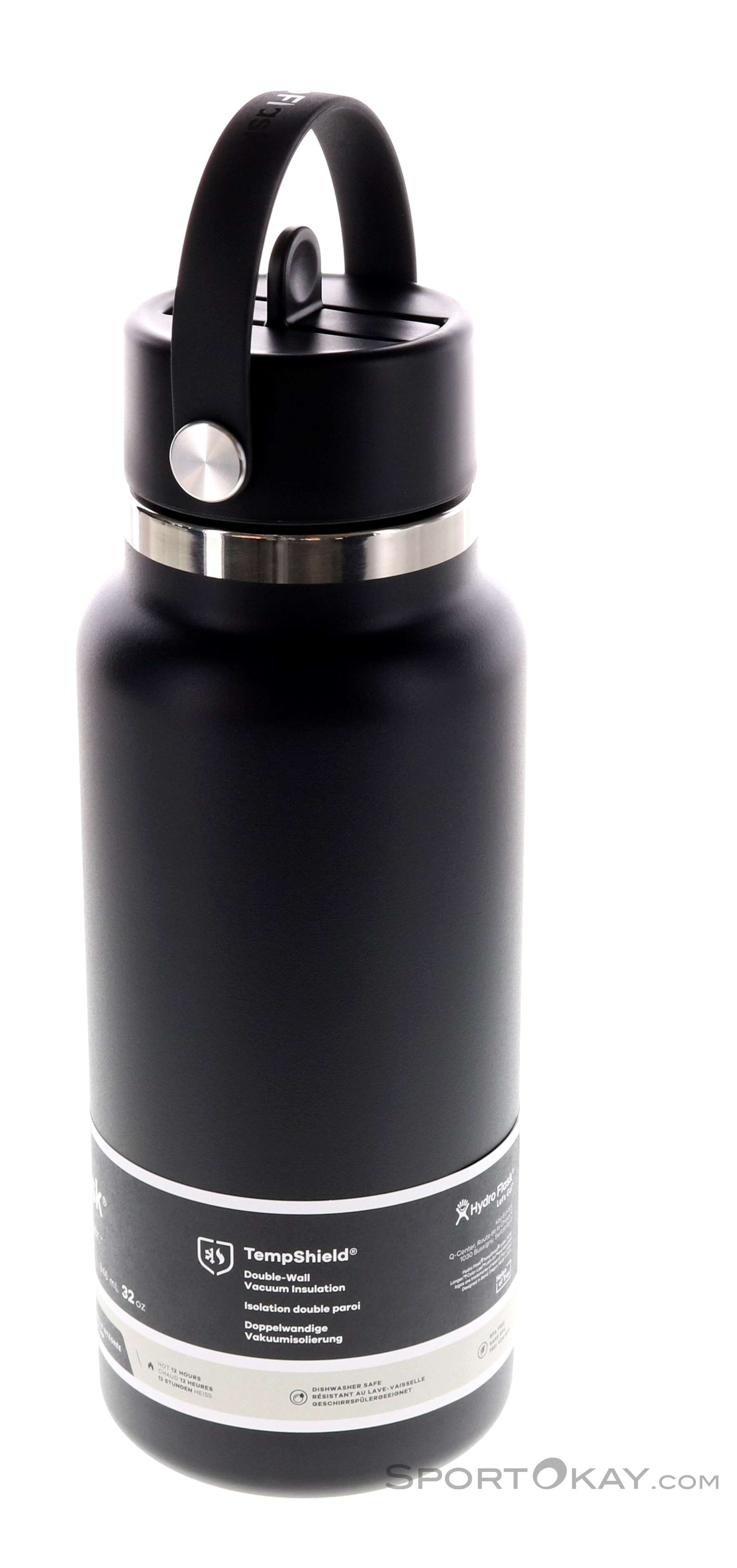 Fox Shox Stainless Steel Water Bottle Black