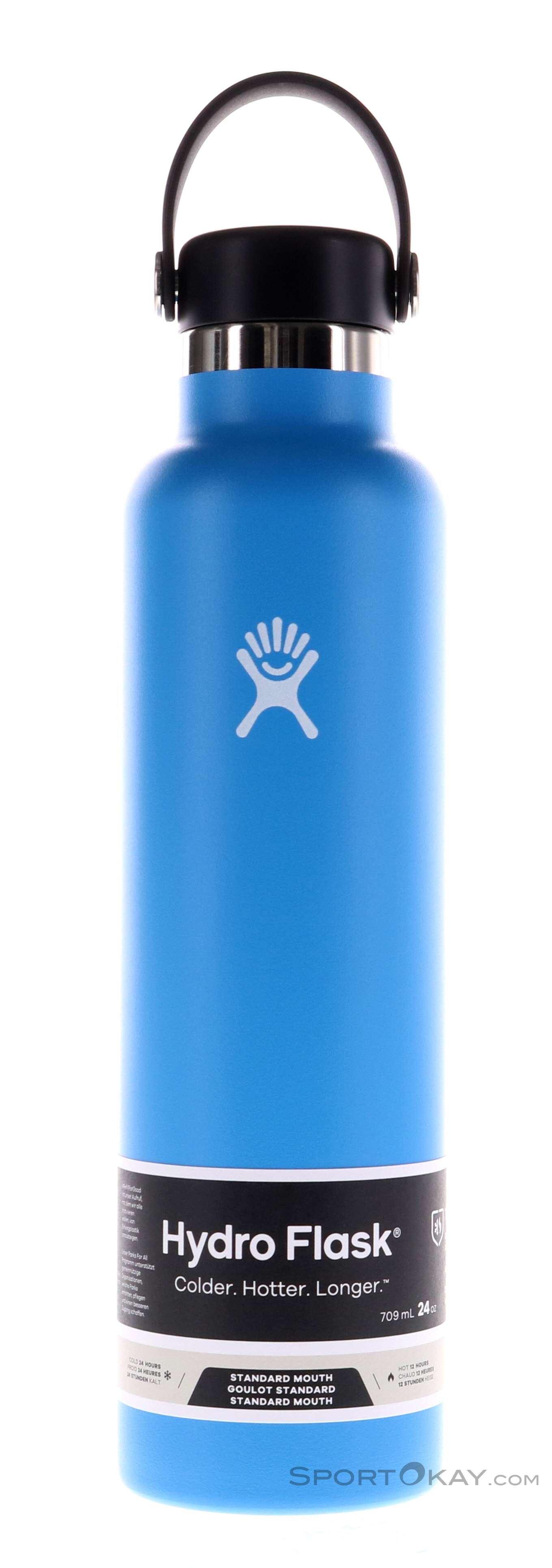 Hydro Flask Standard Mouth Water Bottle with Flex Cap Rain 21oz/621ml