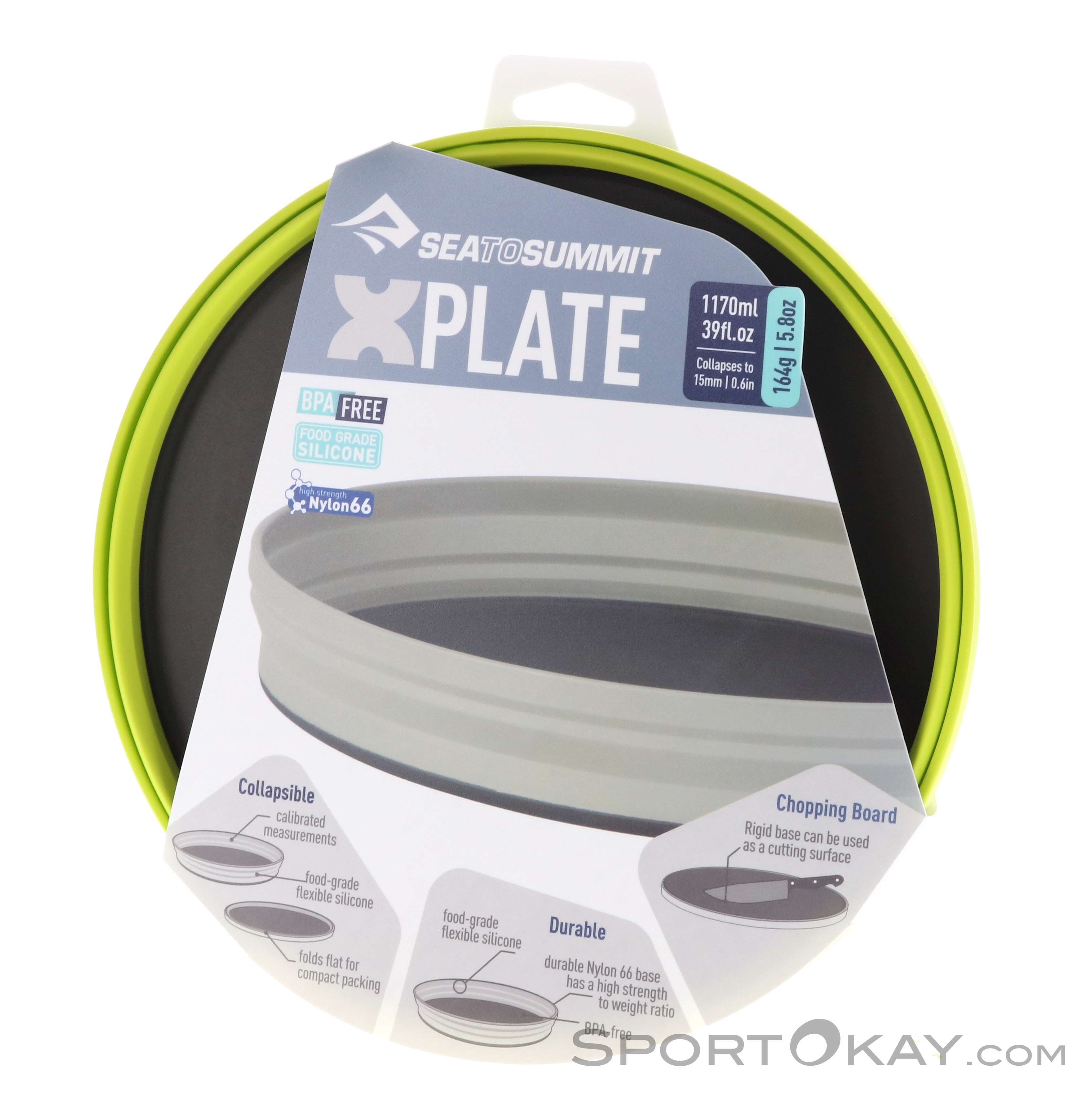 Sea To Summit - Assiette pliable X-plate - Vaisselle de bivouac et