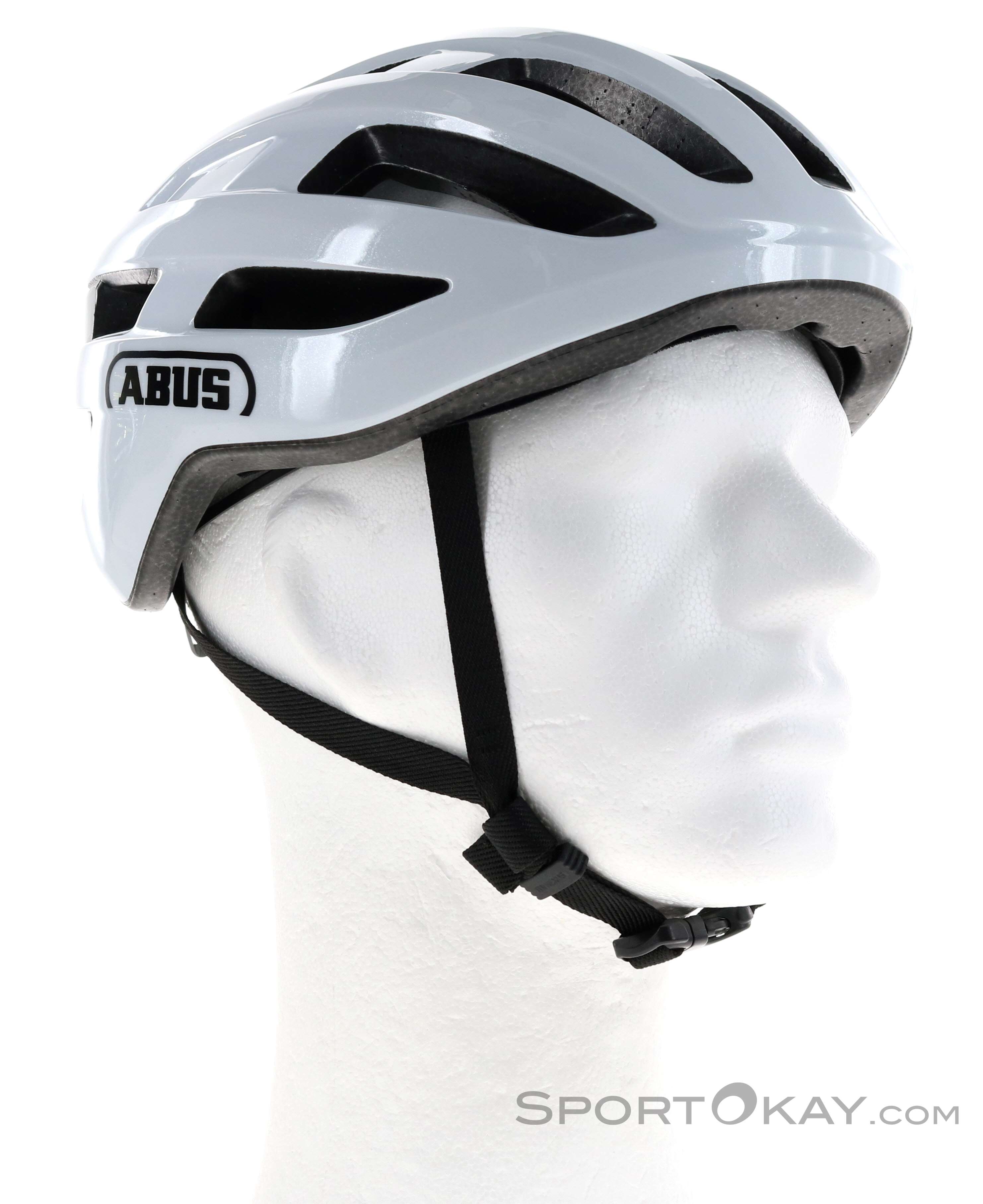 Abus AirBreaker Road Cycling Helmet, Silver/White