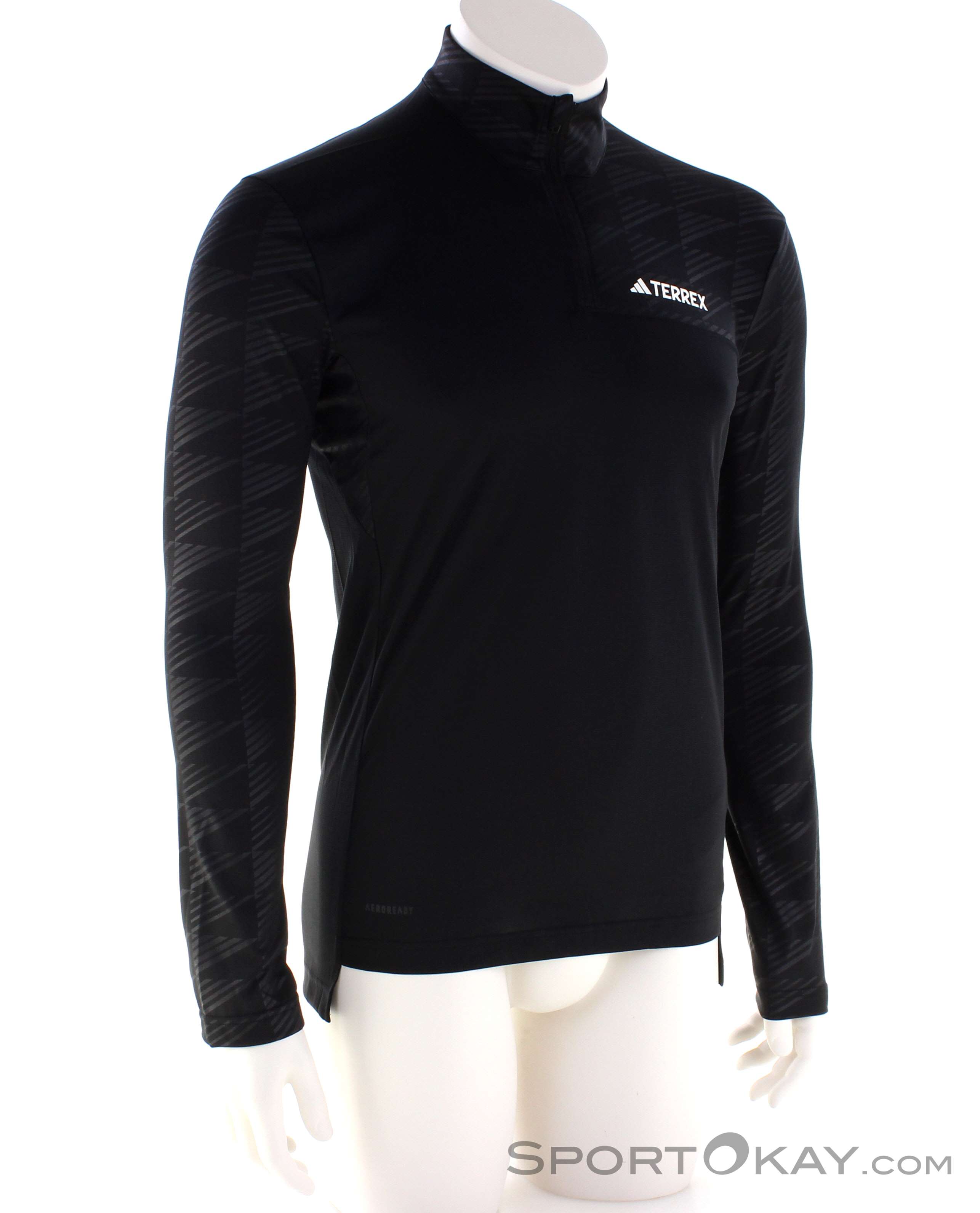 LS - Terrex - & adidas Outdoorbekleidung Multi Shirt Shirts Outdoor Hemden - Herren - Half-Zip Alle