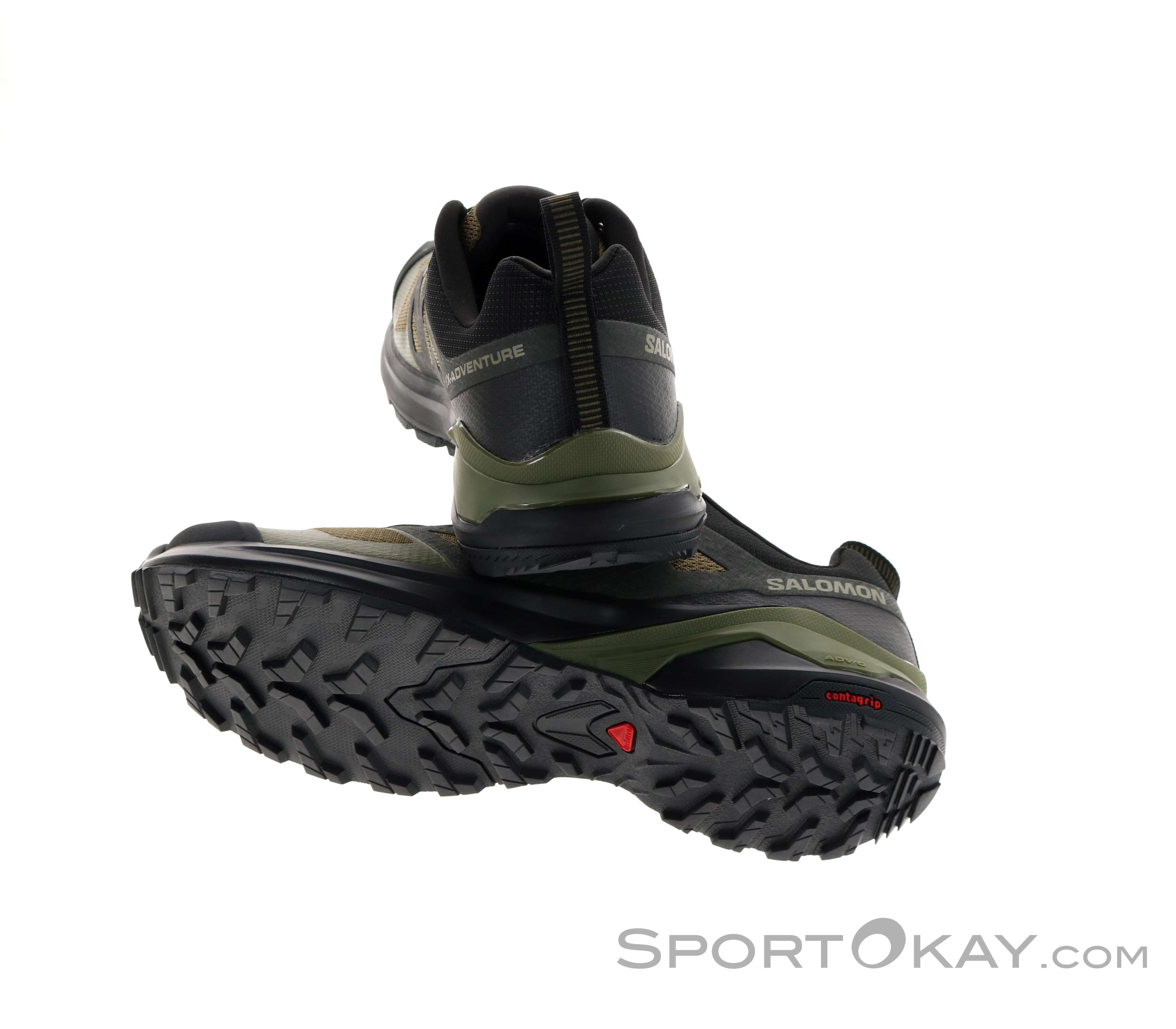 Salomon Shoes X-Adventure, Zapatillas de Trail Running Hombre,  Black/Black/Black, 45 1/3 EU : : Moda