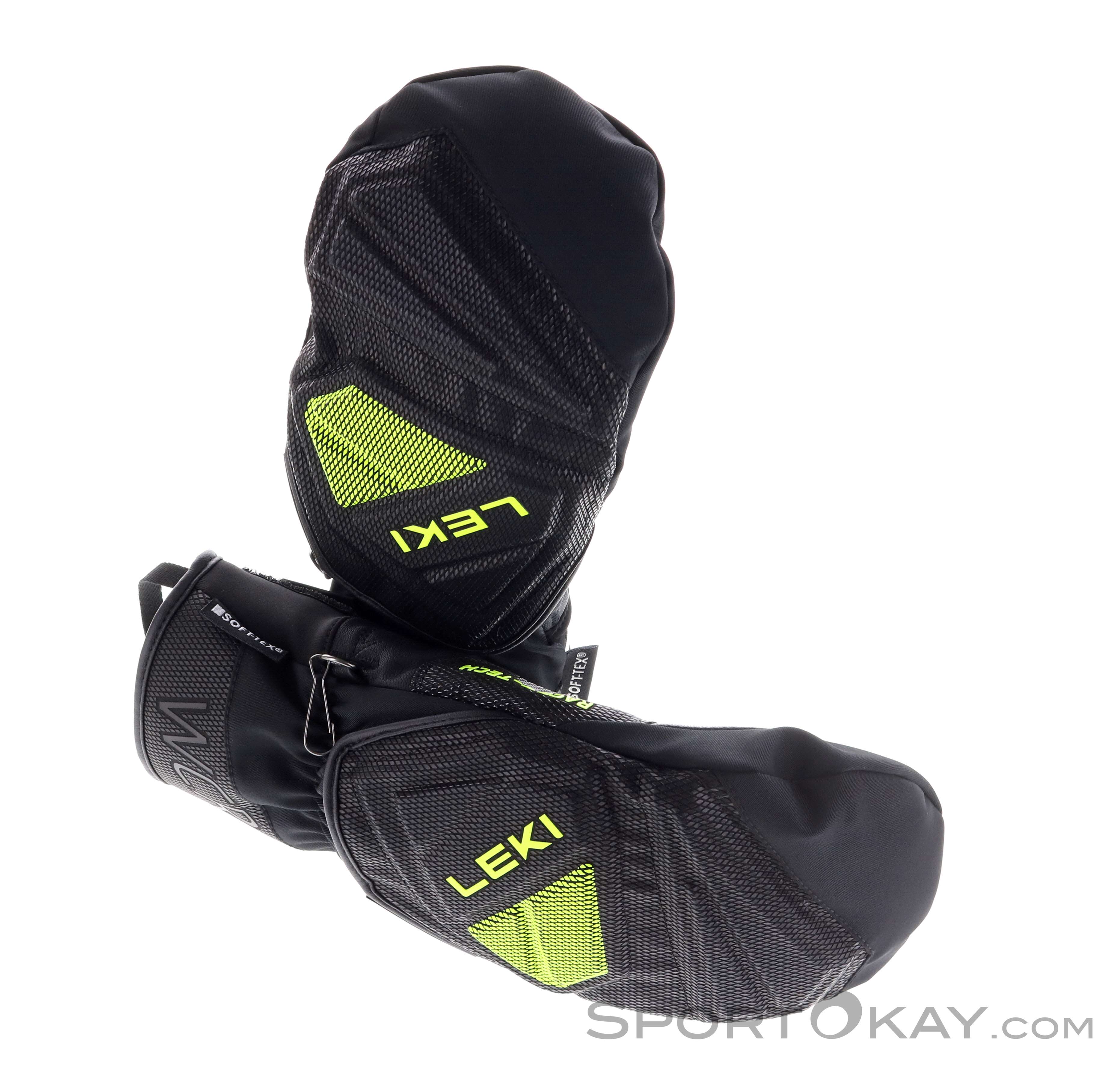 Leki Wcr C-Tech 3D Junior Black-Ice Lemon Guantes de esquí niños