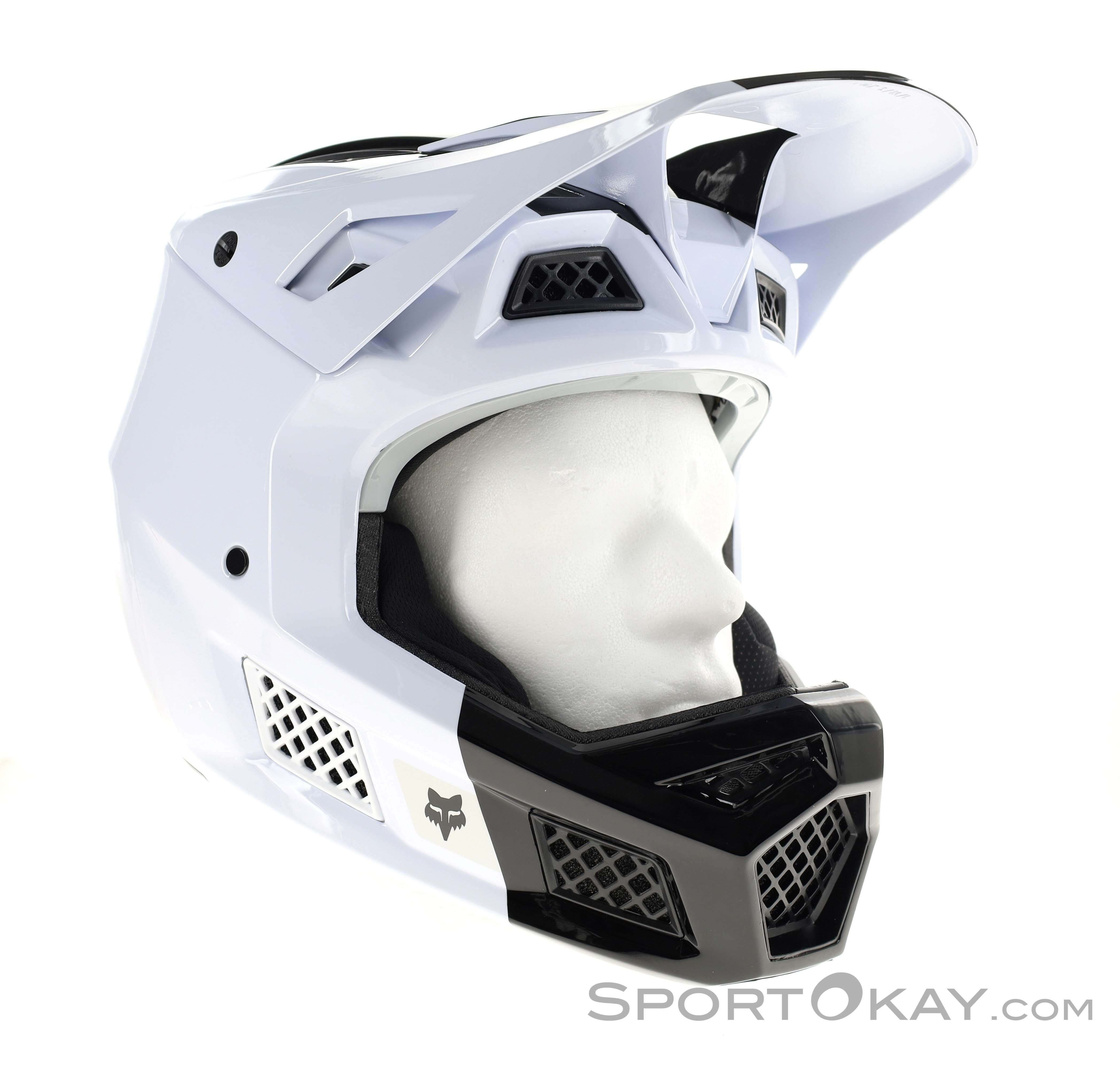 Casque Vélo Homme Fox Racing Rampage - Couleur Blanc Vintage, Référence 27507-579, Neuf