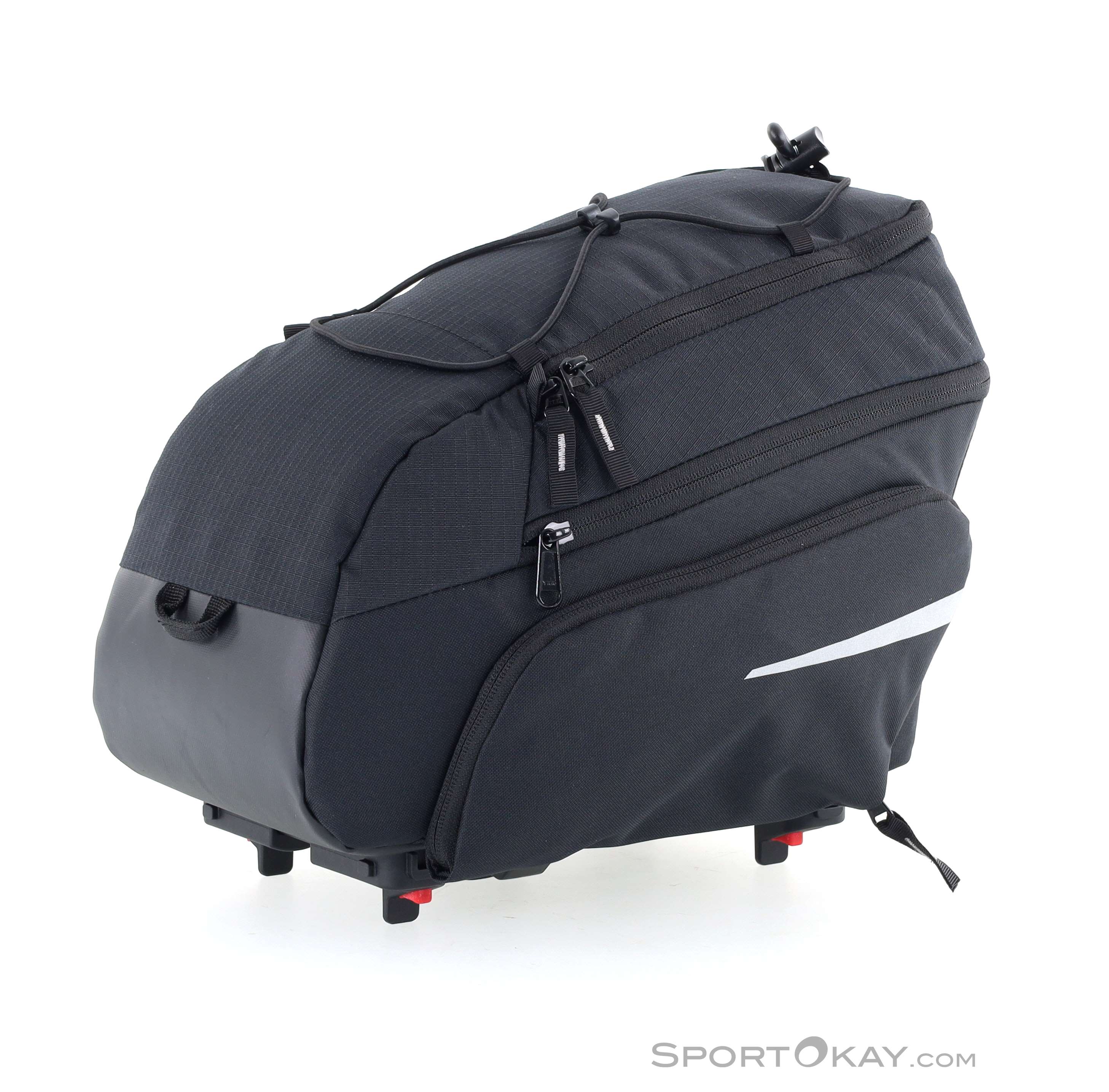 VAUDE Silk Road Plus Backpack - Black, 9+7L Expandable Rack Bag, Great For E-Bikes & Commuting