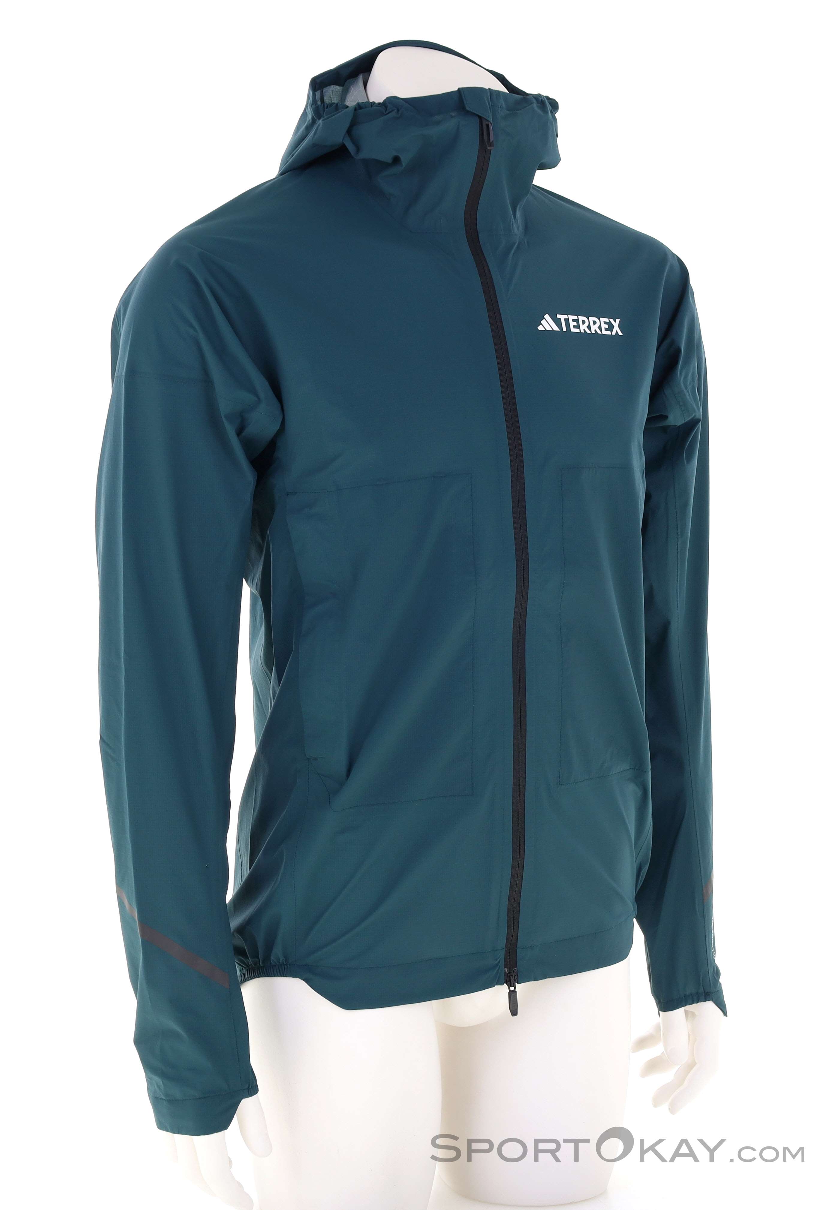 adidas Terrex XPR Light Rain Herren Laufjacke, adidas Terrex, Dunkel-Blau, , Herren, 0359-10615, 5638332920, 4068811729943, N1-01.jpg