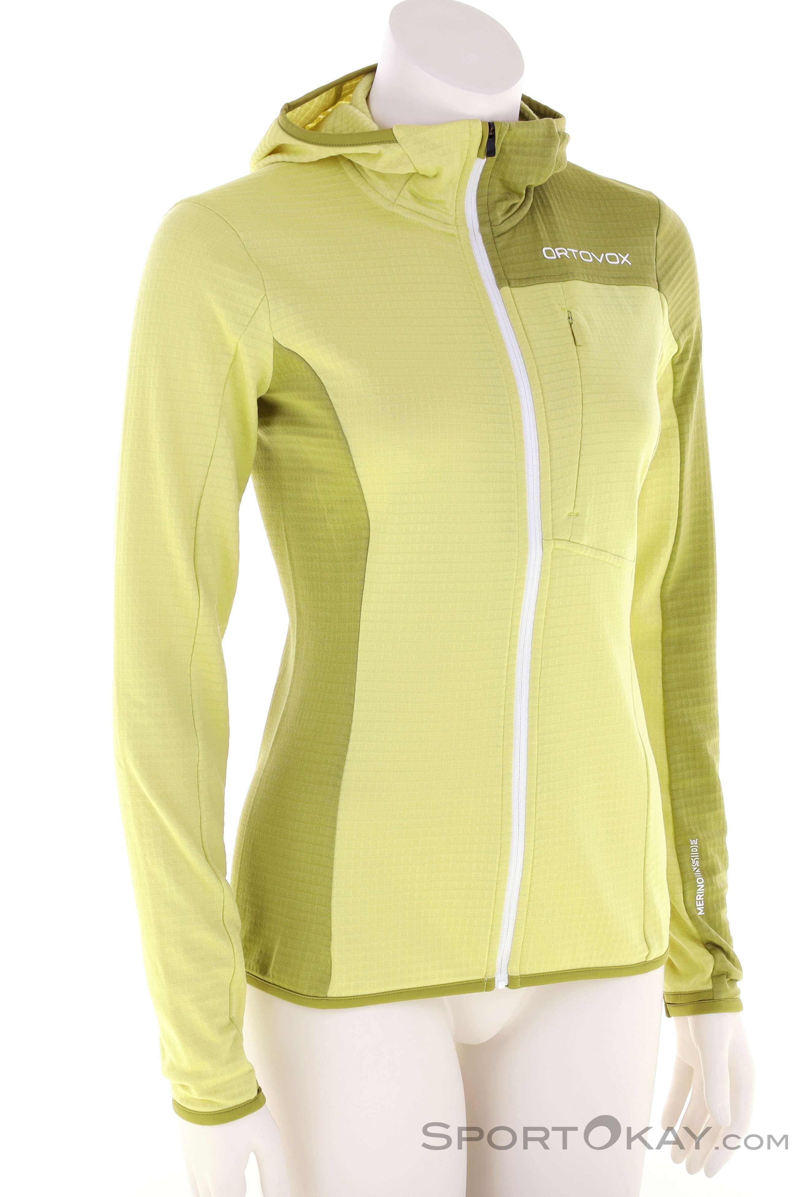 Sweat à Capuche Ortovox Merino Inside Femme - Taille M - Fermeture éclair Complète - Rouge - Occasion Très Bon état