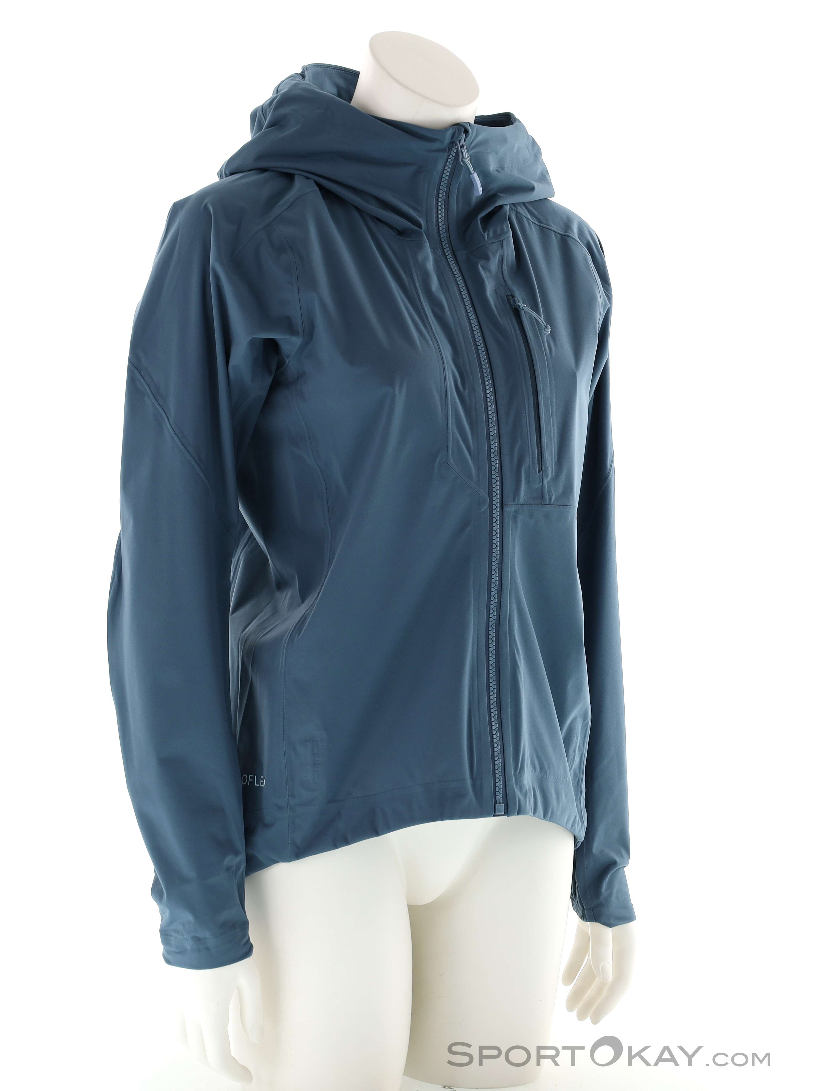 Rab Cinder Kinetic Damen Regenjacke, Rab, Blau, , Damen, 0474-10166, 5638350754, 5059913060842, N1-01.jpg