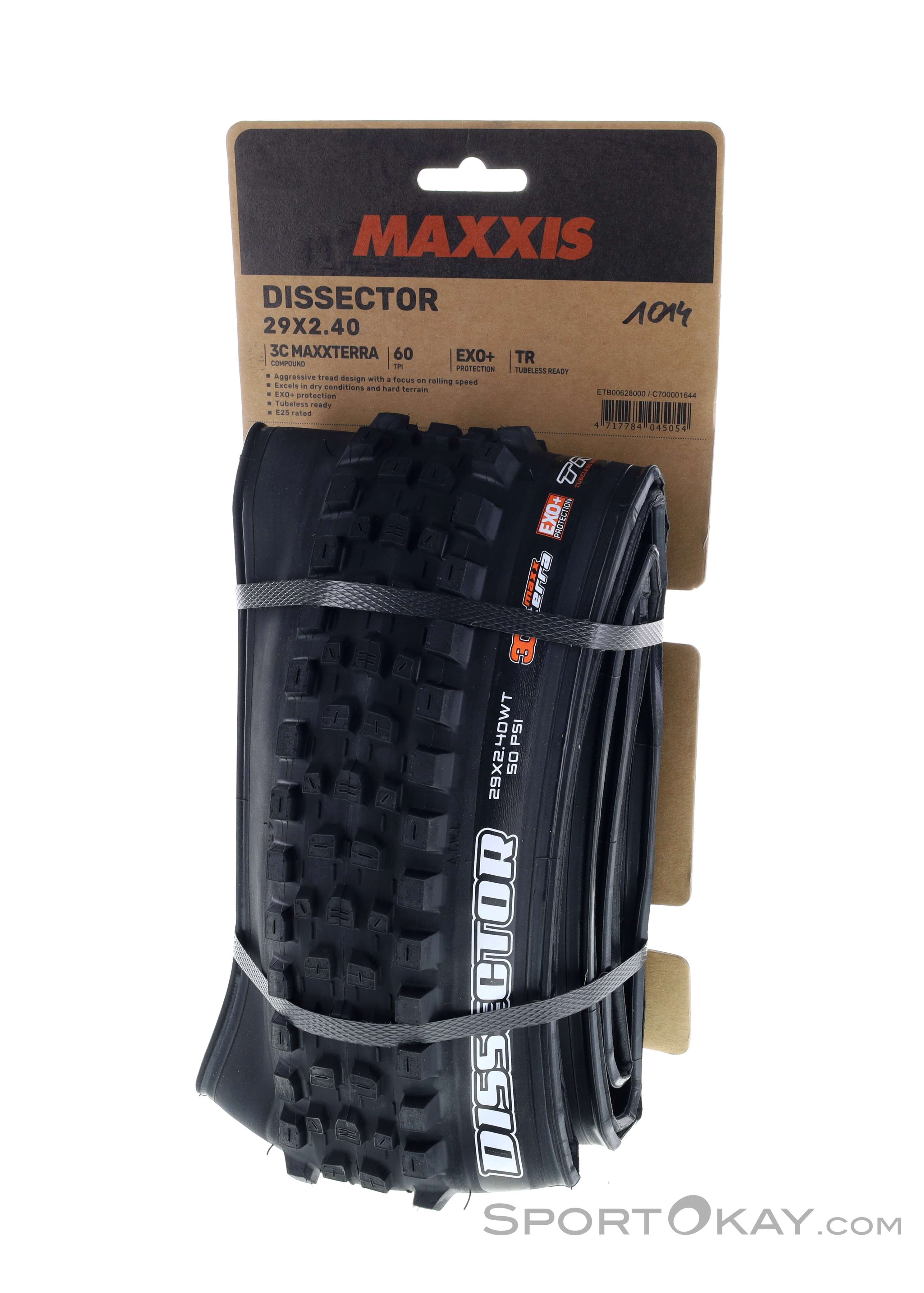 Maxxis Dissector タイヤ 29x2.4 折りたたみ式 チューブレス 3C Maxx