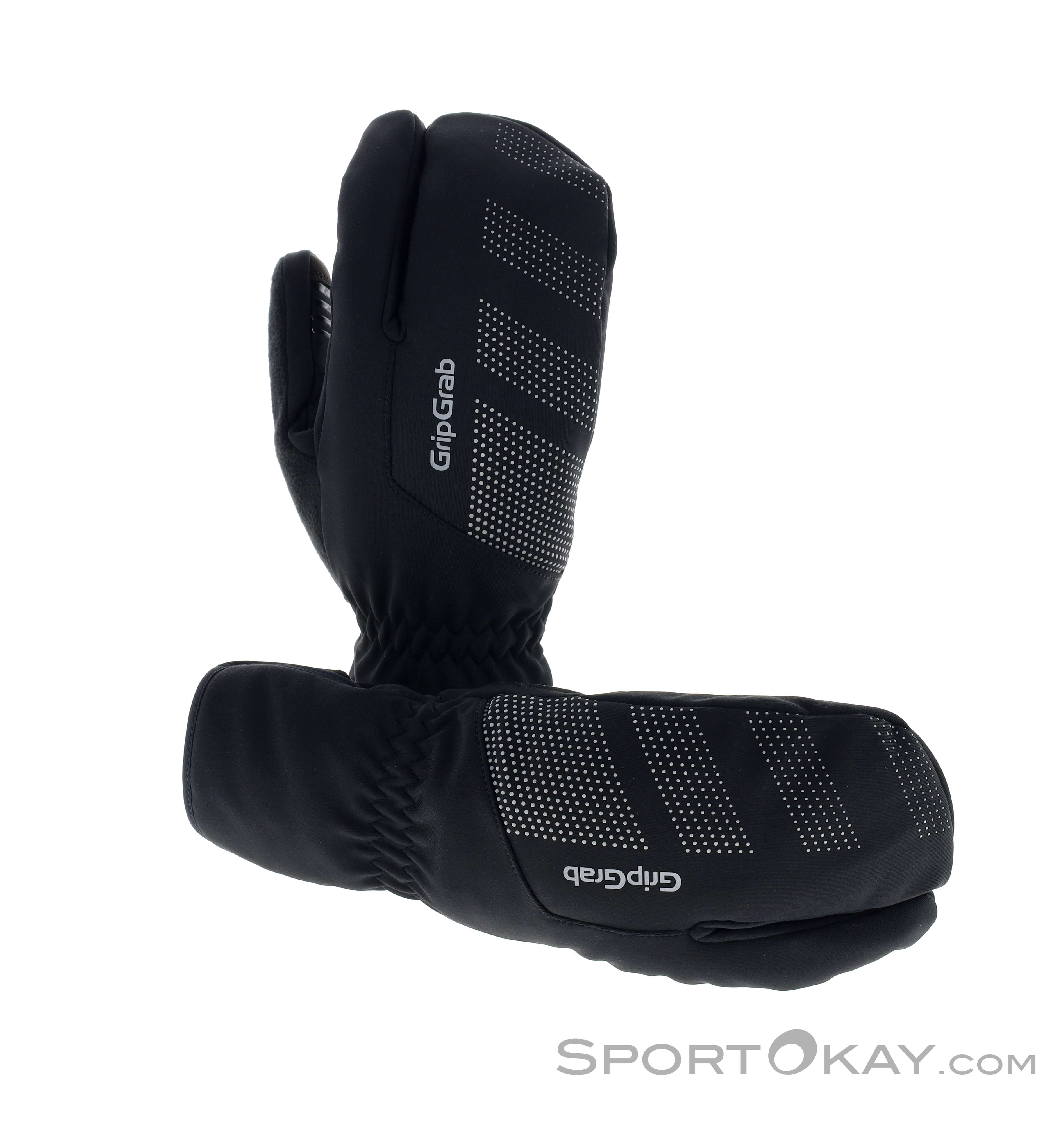 GripGrab Gants De Cyclisme Hiver Coupe-Vent Ride Lobster 3-Doigts - Gants Vélo Homard Rembourrés Chauds