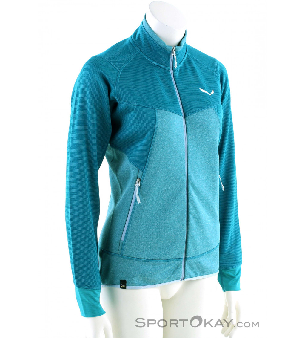 Salewa Puez Melange 2 PL FZ Damen Sweater Sweater SALEWA Puez 3 PL FZ Hoody Damen Fleecejacke | KELLER SPORTS