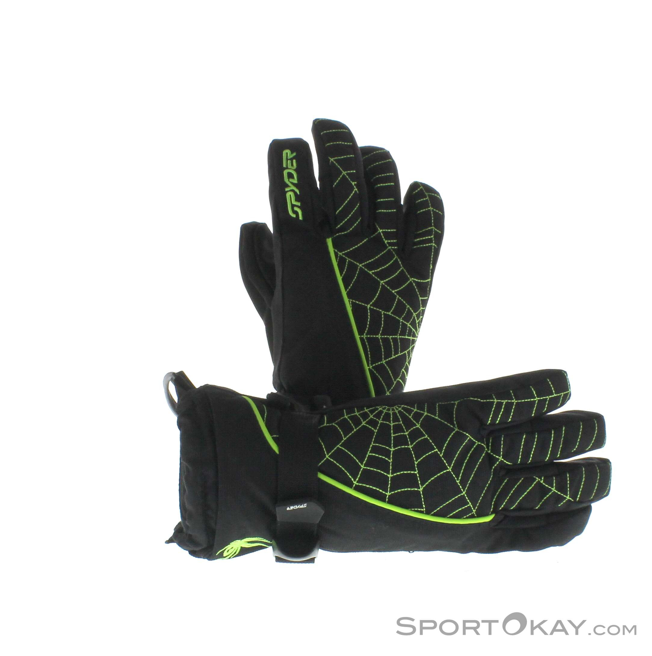 Spyder OVERWEB Jungen Ski Handschuhe schwarz