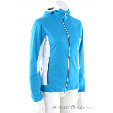 Löffler Kapuzenjacke WS Light Damen Tourensweater-Türkis-34